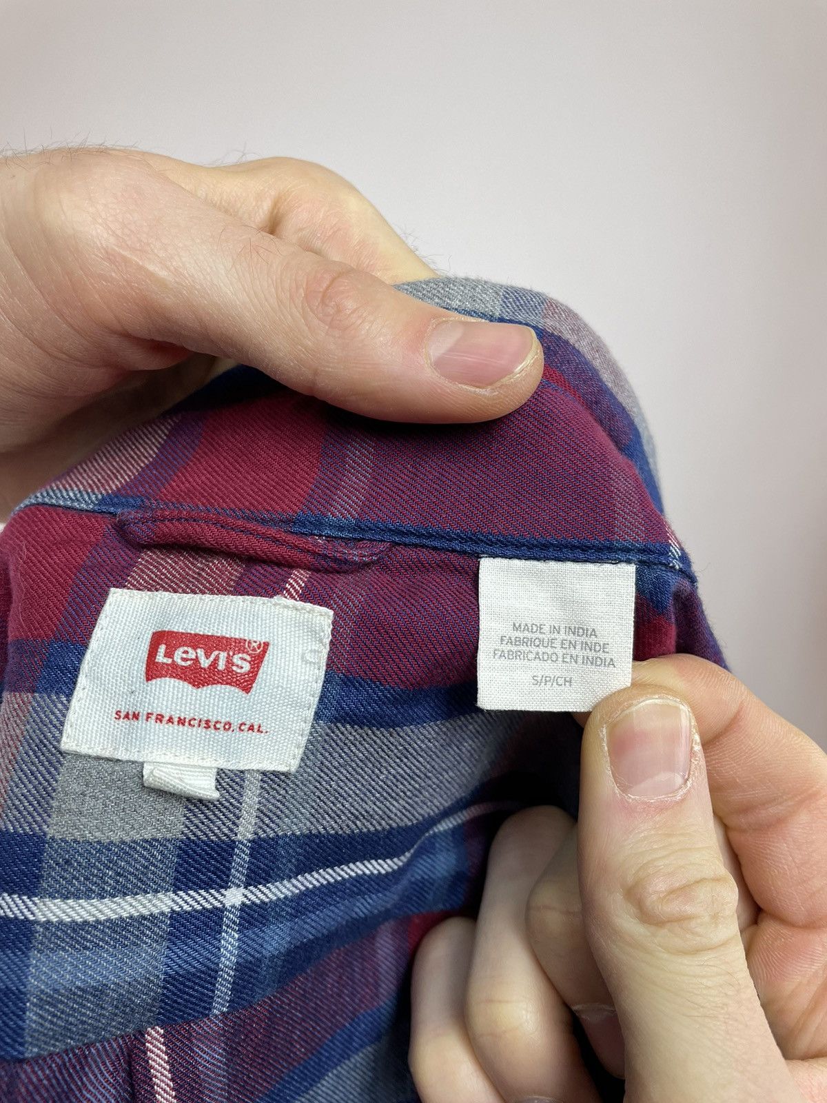 Levi's Levis checkered Shirt long sleeve slim fit Mens size S Size US S / EU 44-46 / 1 - 6 Thumbnail