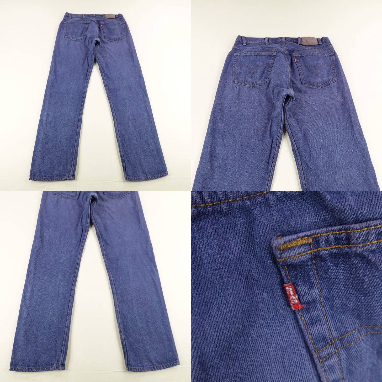 Levi's VINTAGE Levi's Jeans Mens 36x34 Denim 501 Regular Fit Blue 90s Pants Size US 35 - 8 Thumbnail