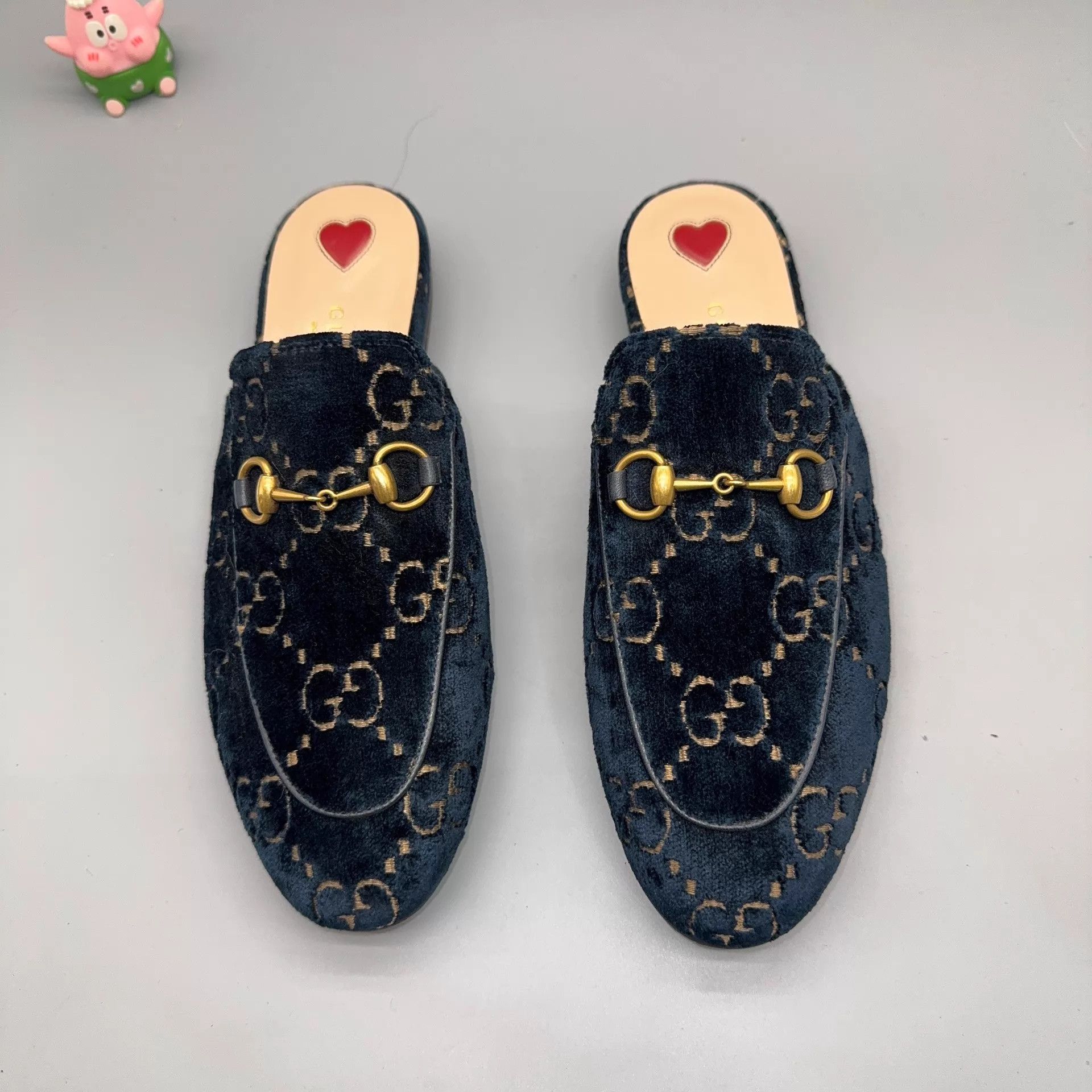 Gucci GUCCI Womens Princetown Navy Blue Slipper 37.5 Size US 7 / IT 37 - 2 Thumbnail