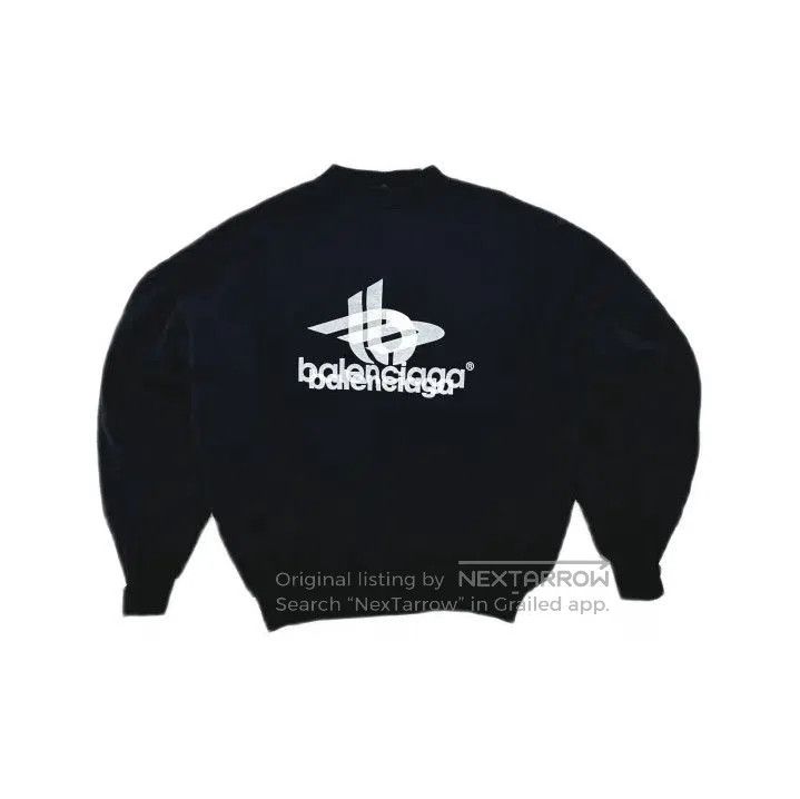 Balenciaga Balenciaga Black Logo Casual Long Sleeve Sweatshirt. Size US M / EU 48-50 / 2 - 1 Thumbnail