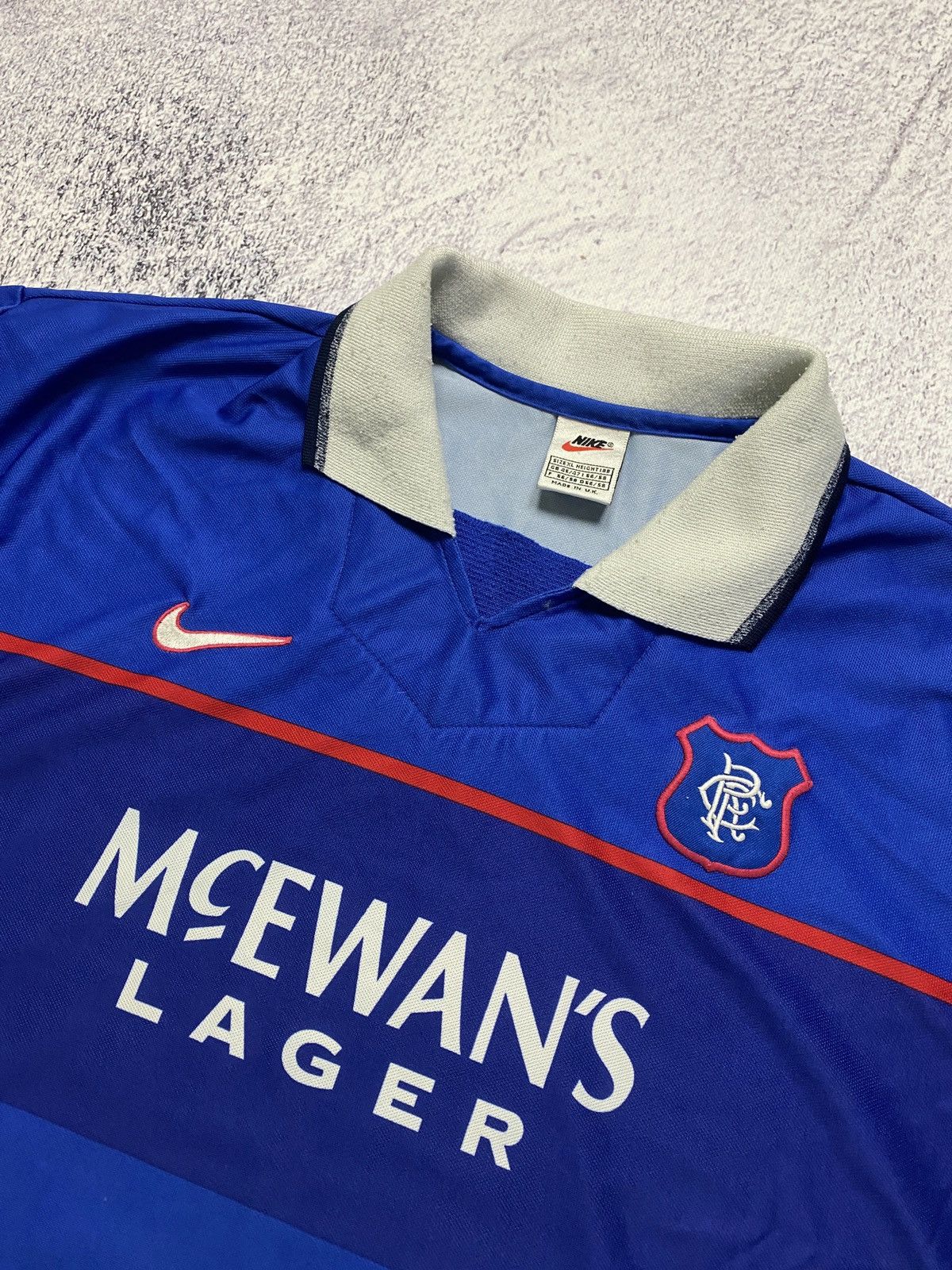 Nike × Vintage Vintage Glasgow Rangers 1997/99 Home Soccer Jersey Size XL Size US XL / EU 56 / 4 - 4 Thumbnail