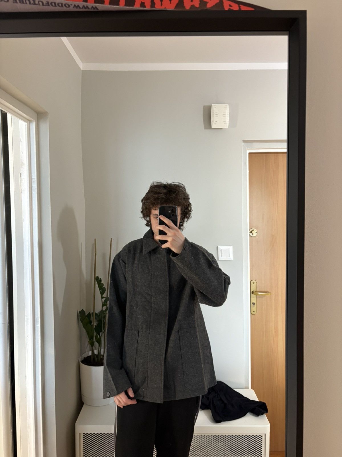Le Laboureur vintage 60s wool heavy duty French chore coat worker Size US L / EU 52-54 / 3 - 4 Thumbnail