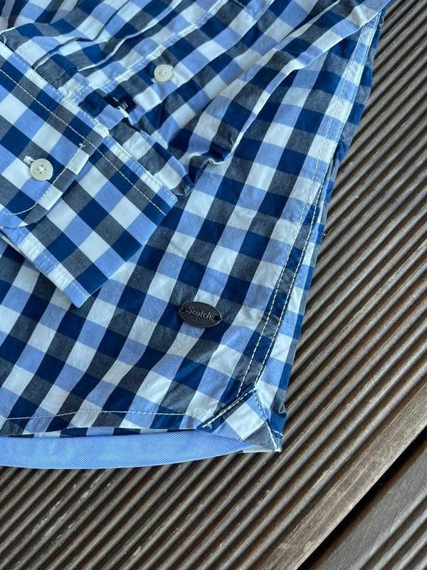 Scotch & Soda Men's checkered button-down shirt blue scotch&soda Size US M / EU 48-50 / 2 - 2 Thumbnail