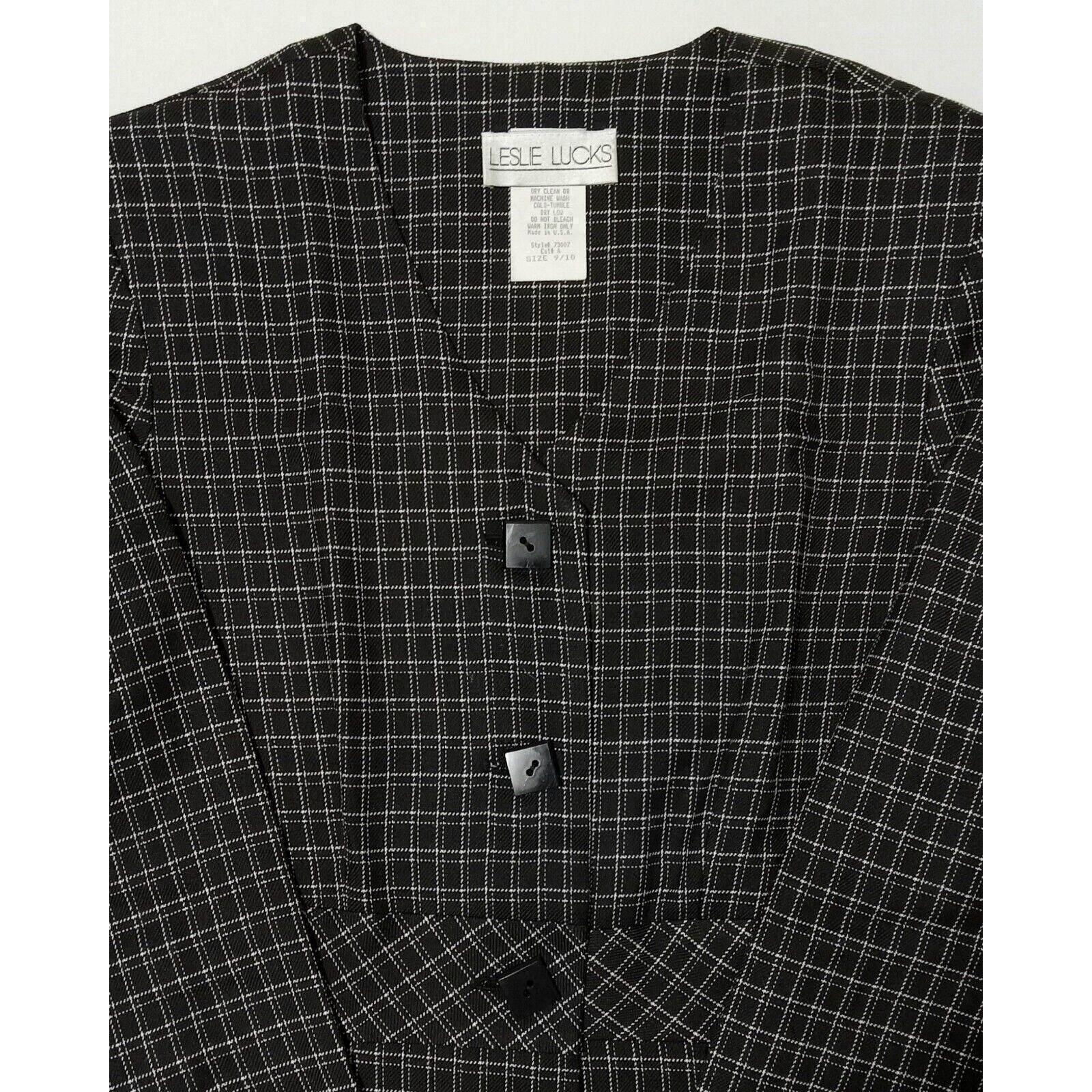 & Other Stories Vintage Leslie Lucks Dress 9/10 Women's Plaid Long Sleeve Size M / US 6-8 / IT 42-44 - 3 Thumbnail