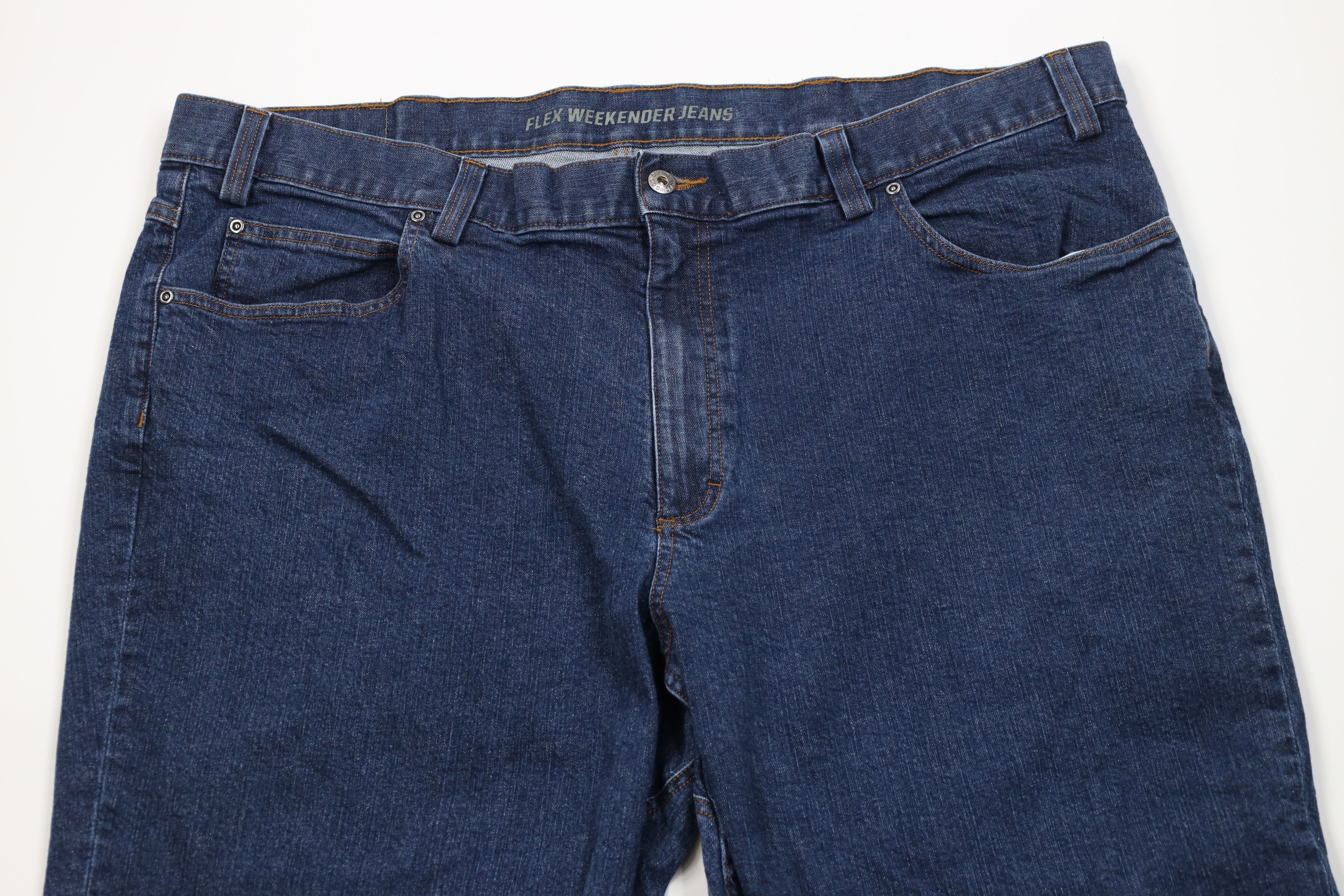 Duluth Trading Company Duluth Trading Co Wide Leg Flex Weekender Denim Jeans Blue Size US 44 / EU 60 - 2 Thumbnail