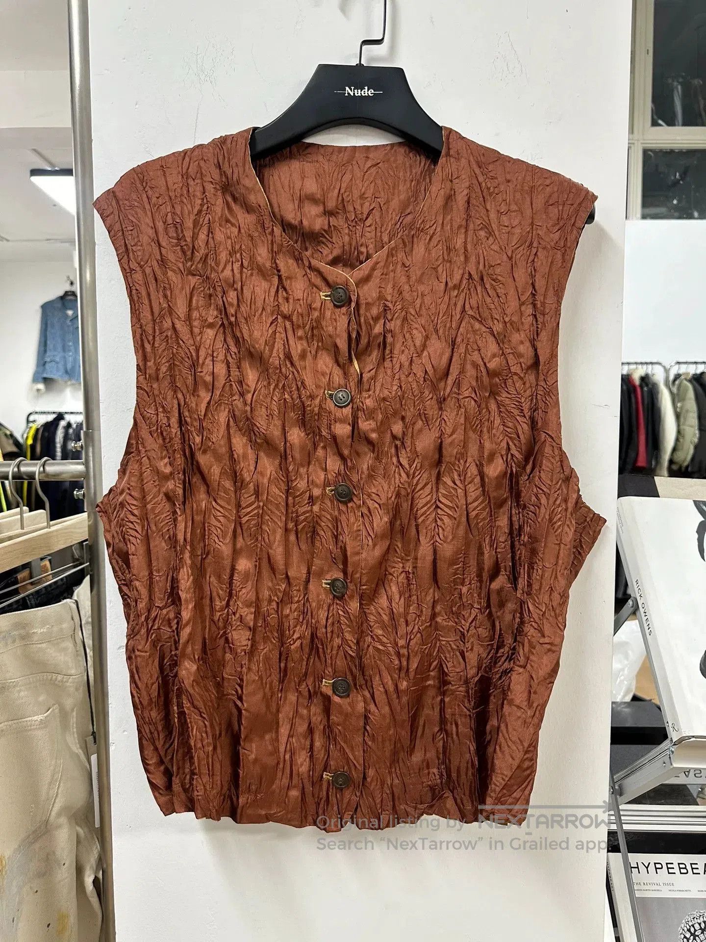 Issey Miyake Issey Miyake 90s Double-Sided Pleated Vest. Size US M / EU 48-50 / 2 - 2 Thumbnail