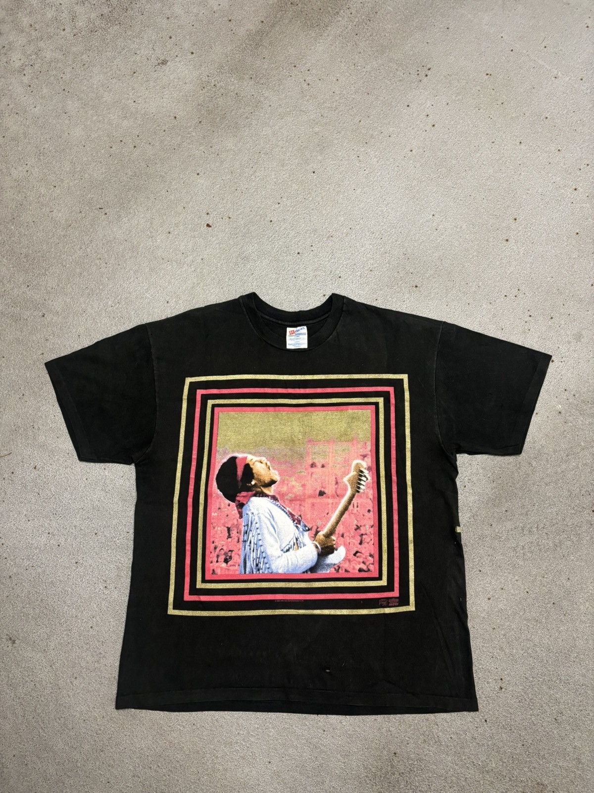 Band Tees 1994 JIMI HENDRIX Woodstock T-shirt Size US XL / EU 56 / 4 - 1 Thumbnail