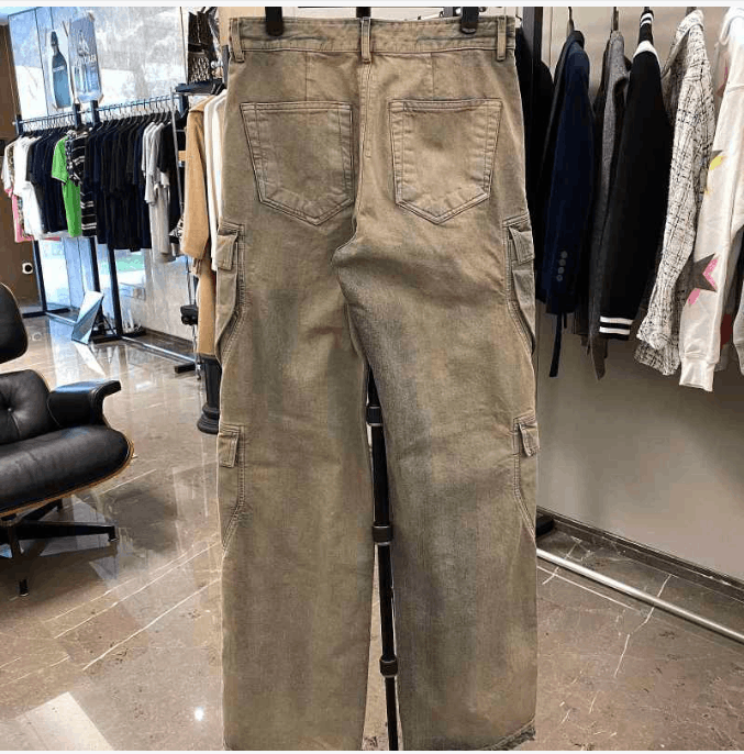 Rick Owens Rick Owens SS22 Khaki Cargo Pants Size US 26 / EU 42 - 4 Thumbnail
