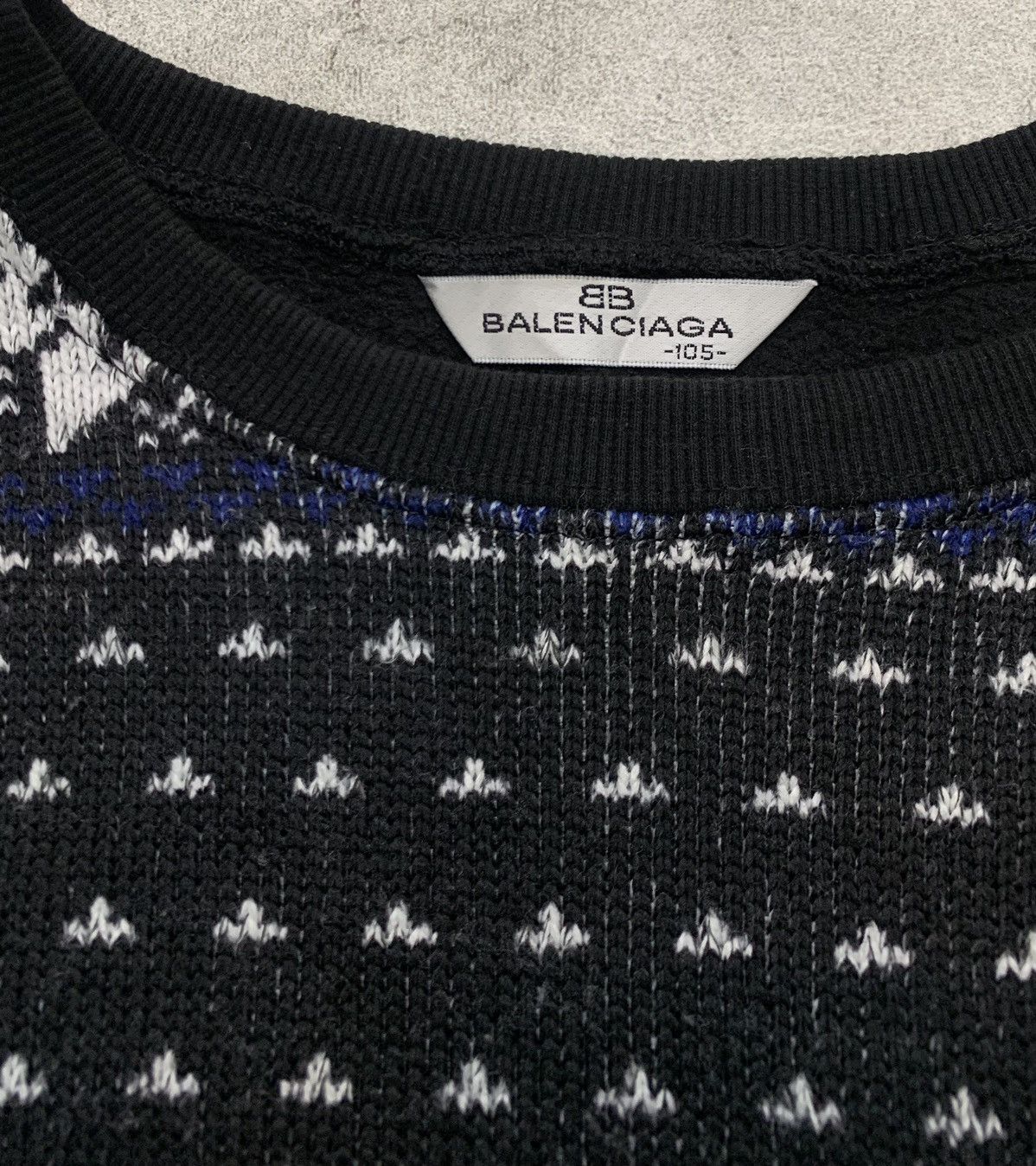 Balenciaga 💥90s Balenciaga Spellout Logo Knit Sweaters Size US L / EU 52-54 / 3 - 4 Thumbnail