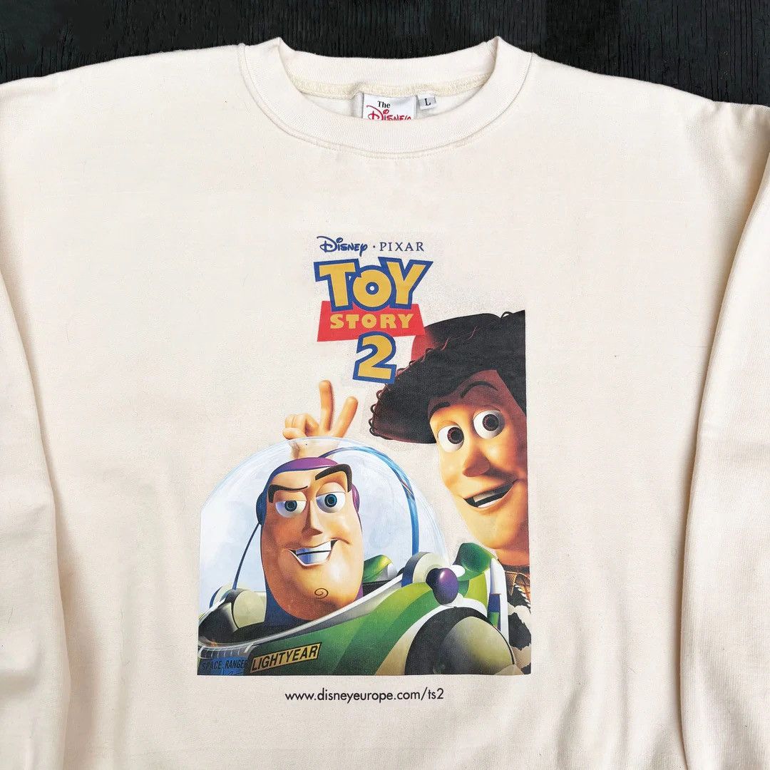 Disney Toy Story 2 1999 90s Vintage Movie Cast Member Sweatshirt Size US L / EU 52-54 / 3 - 3 Thumbnail