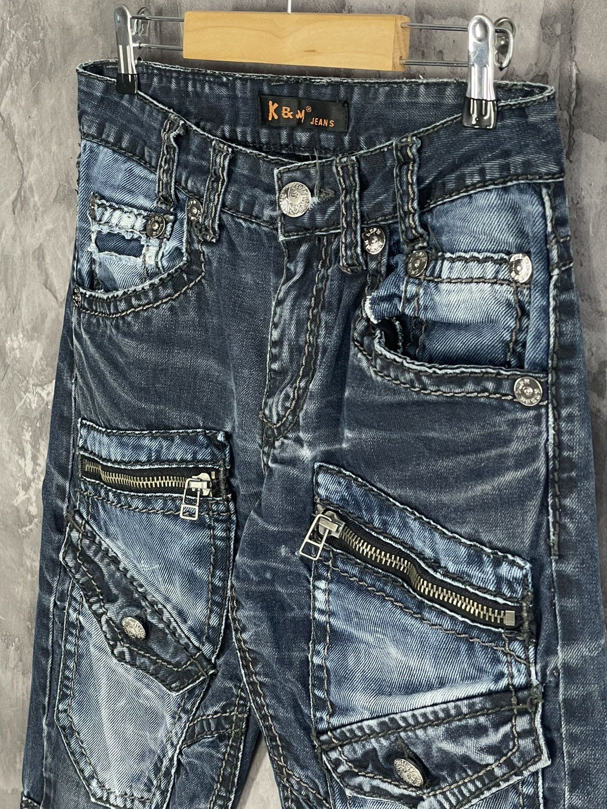 Japanese Brand × Vintage Vintage Kosmo Lupo K&M Y2K Glamour jeans denim swag drip y2k Size US 30 / EU 46 - 7 Thumbnail