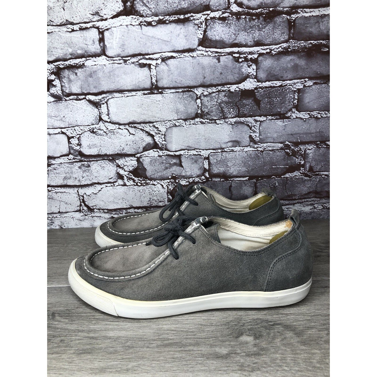 Cole Haan Cole Haan Air Berge Gray Suede Moc Toe Lace Up Sneaker Shoes Size US 10 / EU 43 - 3 Thumbnail