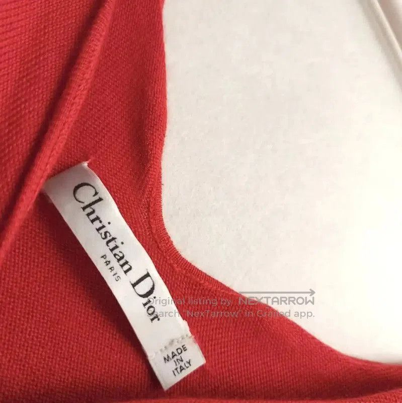 Dior Dior Red Wool Long Sleeve Top for Women . Size XS / US 0-2 / IT 36-38 - 5 Thumbnail