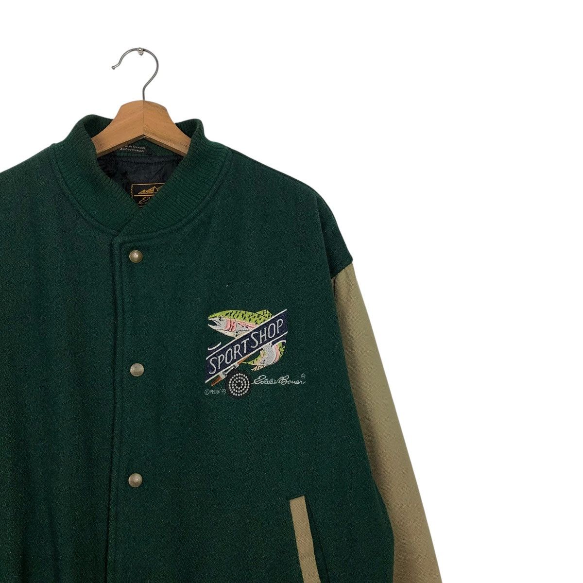 Eddie Bauer 🔥VINTAGE BOMBER JACKET EDDIE BAUER SEATTLE USA BIG LOGO Size US M / EU 48-50 / 2 - 8 Thumbnail