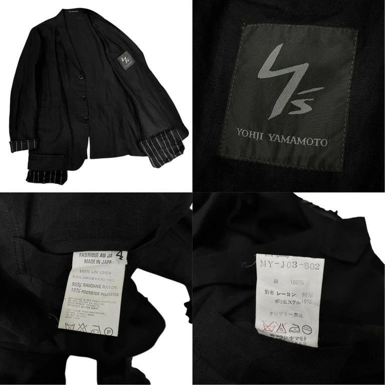 Yohji Yamamoto yohji yamamoto Pour Homme Y's for men tailored jacket Size US XL / EU 56 / 4 - 8 Thumbnail