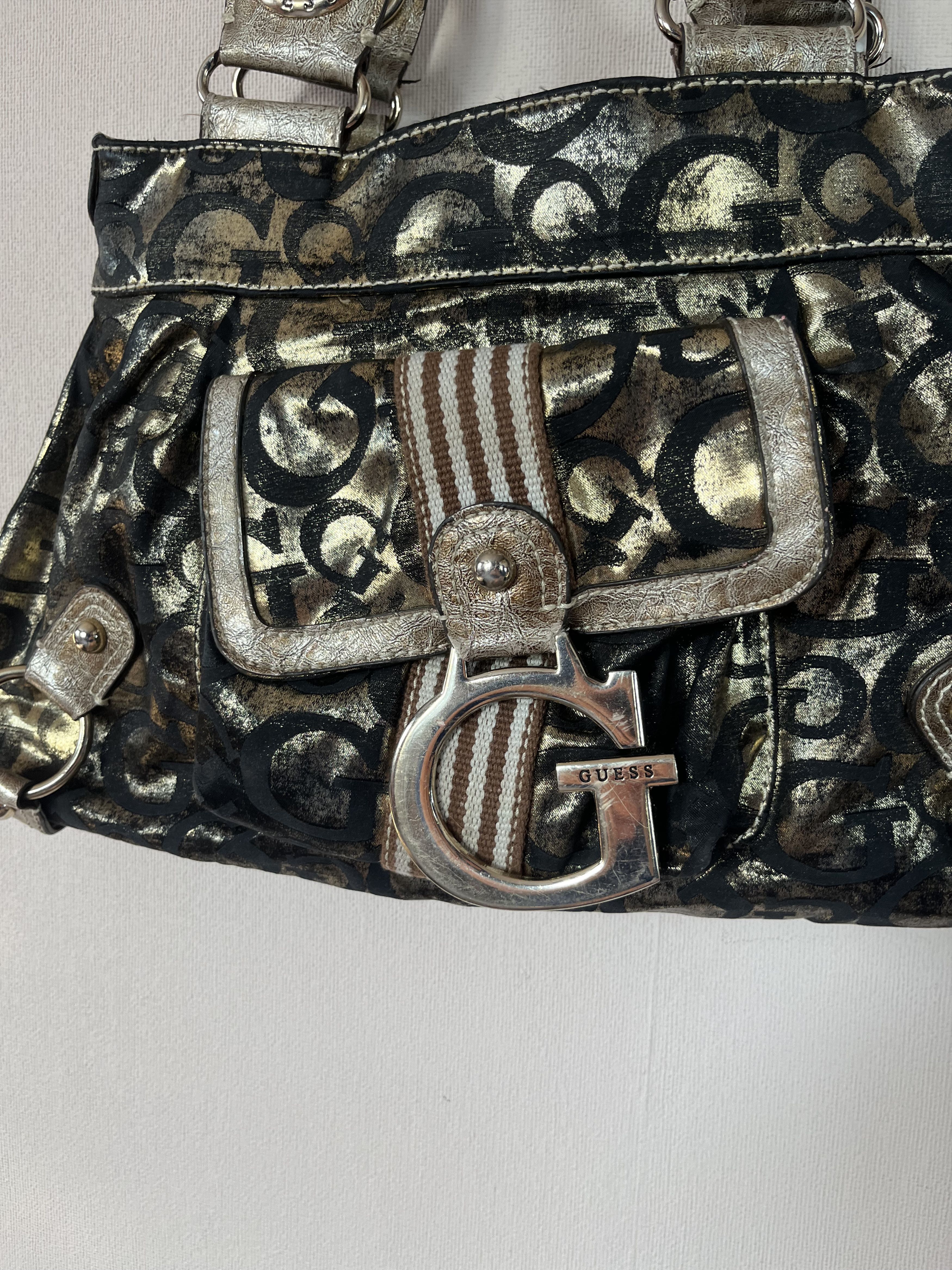 Guess Vintage Bag GUESS Y2K Style Monogram Multi Logo Metal Size ONE SIZE - 3 Thumbnail