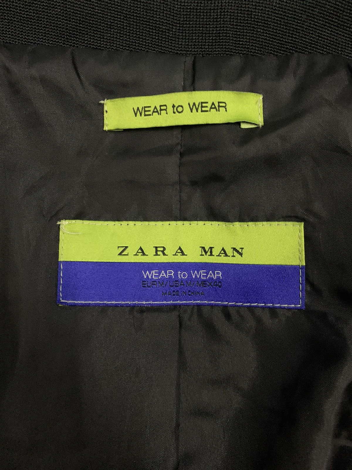 Zara ZARA MAN Black Bomber Jacket Size US S / EU 44-46 / 1 - 14 Thumbnail