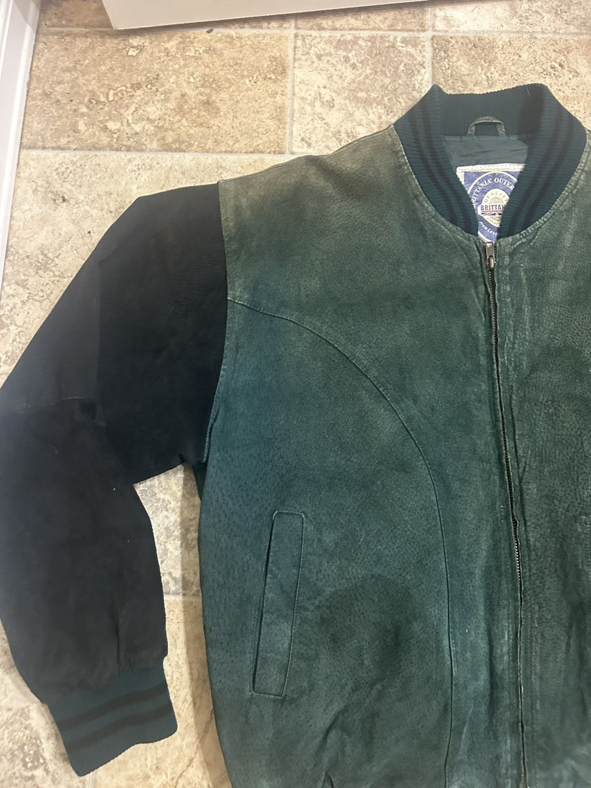 Genuine Leather × Levi's × Vintage Brittania Outerwear genuine bull hide varsity jacket Size US L / EU 52-54 / 3 - 2 Thumbnail