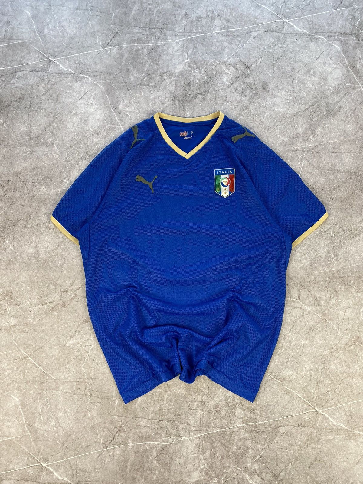 Puma × Vintage Puma Italy National Team 2007-09 Home Shirt Soccer Jersey Size US M / EU 48-50 / 2 - 2 Thumbnail