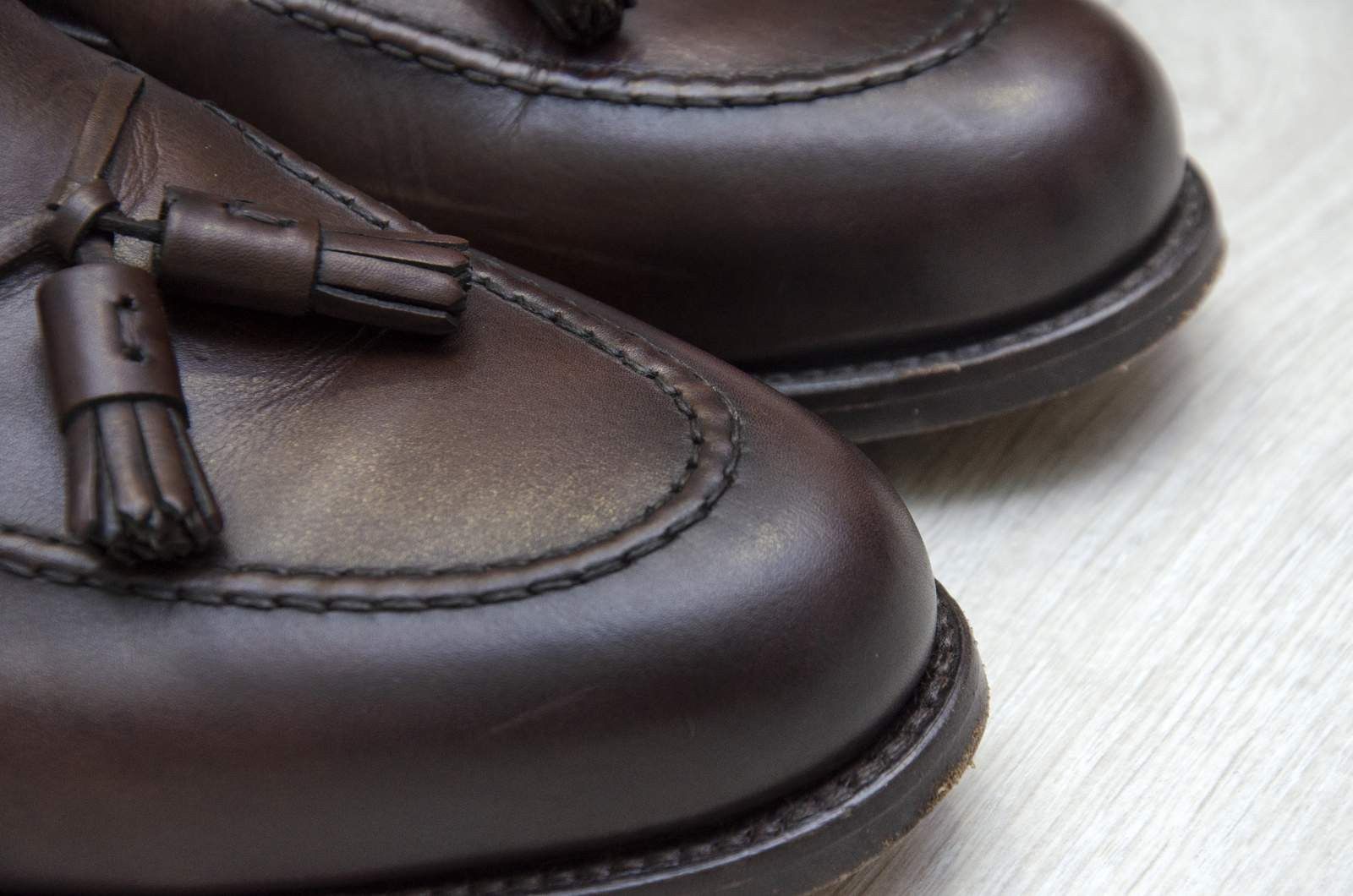 Berwick 1707 Berwick 8491-KP10 Cordovan Red Brown Loafers size 7 1/2 Size US 7.5 / EU 40-41 - 3 Thumbnail