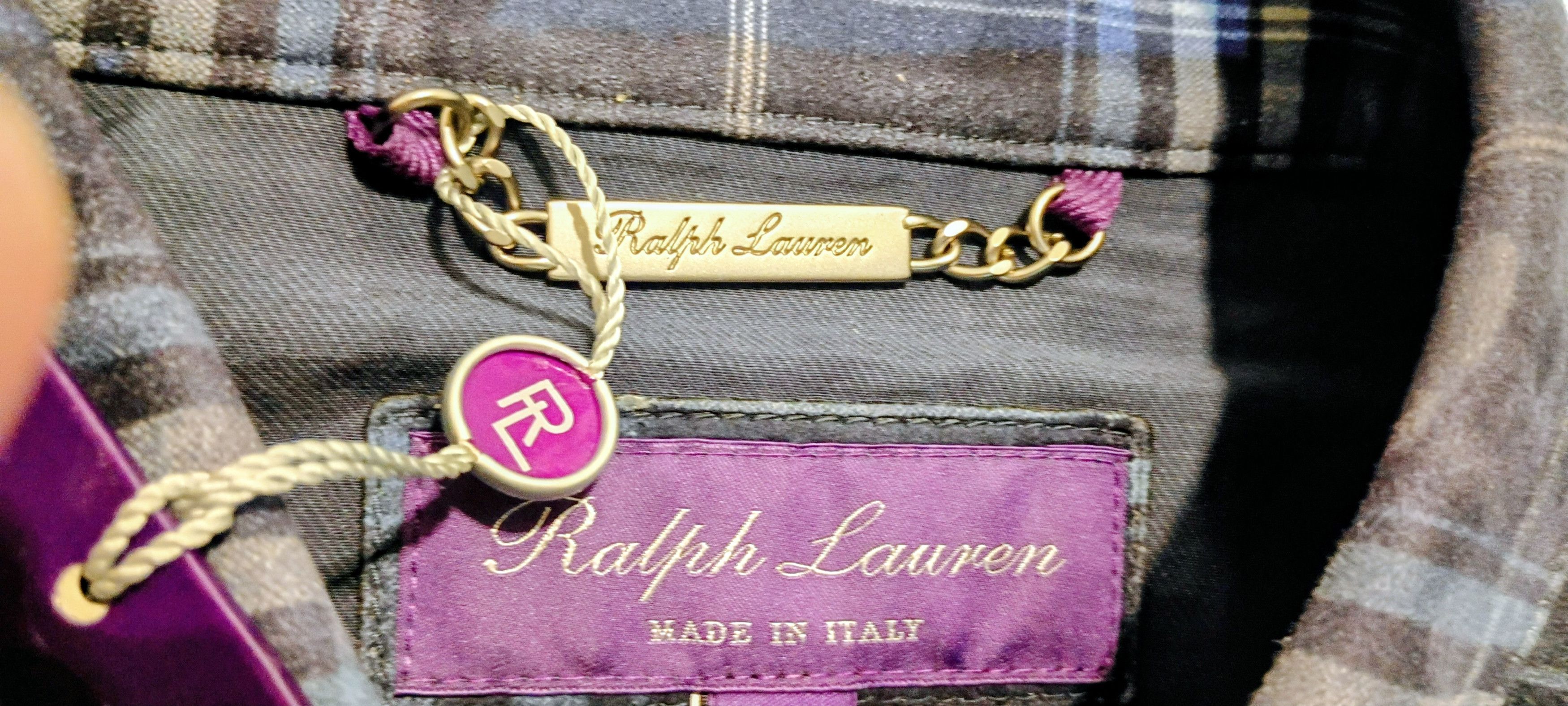 Ralph Lauren Purple Label Ralph Lauren Purple Label "Barron" Plaid Suede Overshirt Size US L / EU 52-54 / 3 - 2 Thumbnail