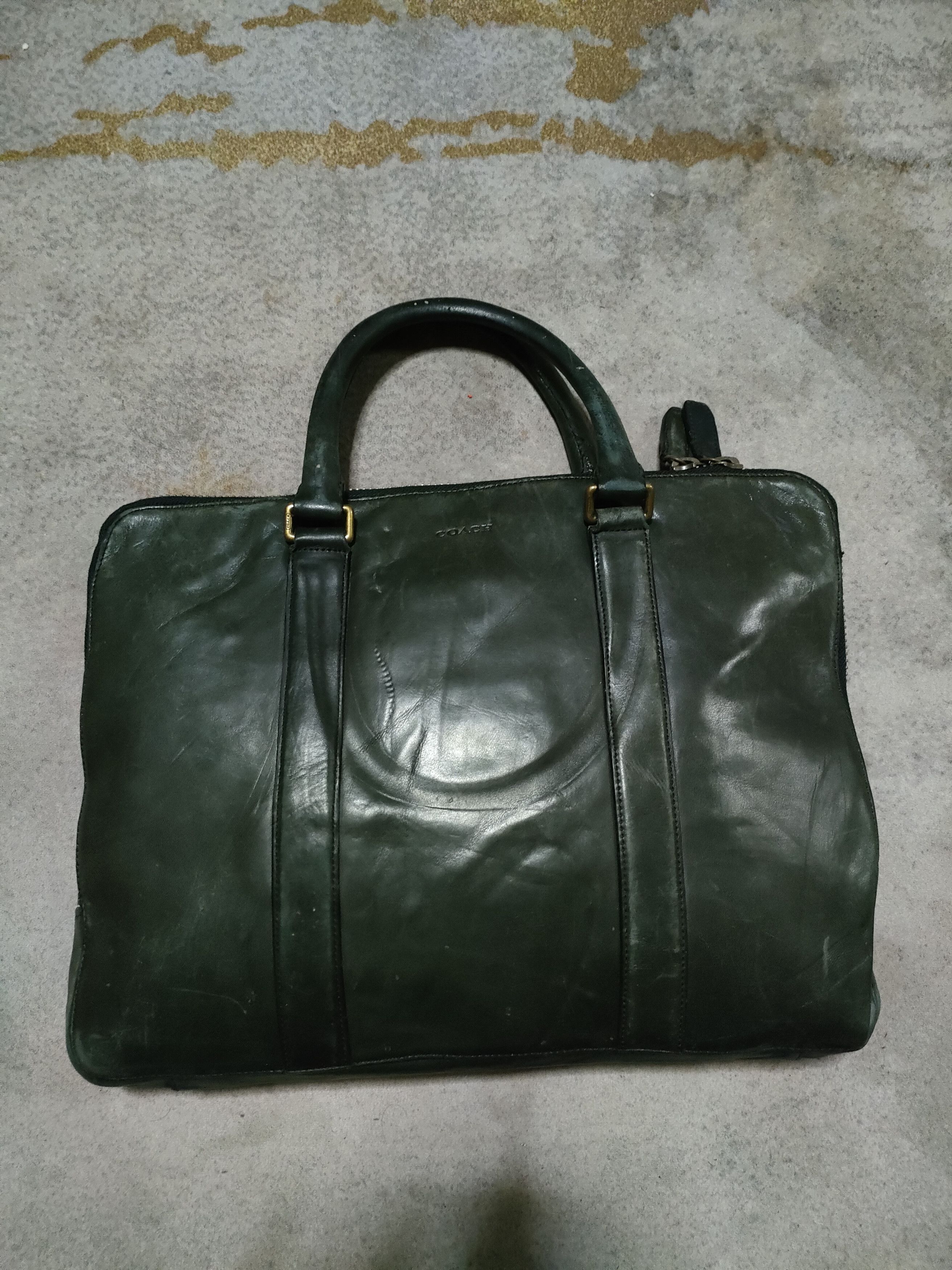 Coach × Vintage Vintage Coach Breifcase Leather Bag Size ONE SIZE - 1 Thumbnail
