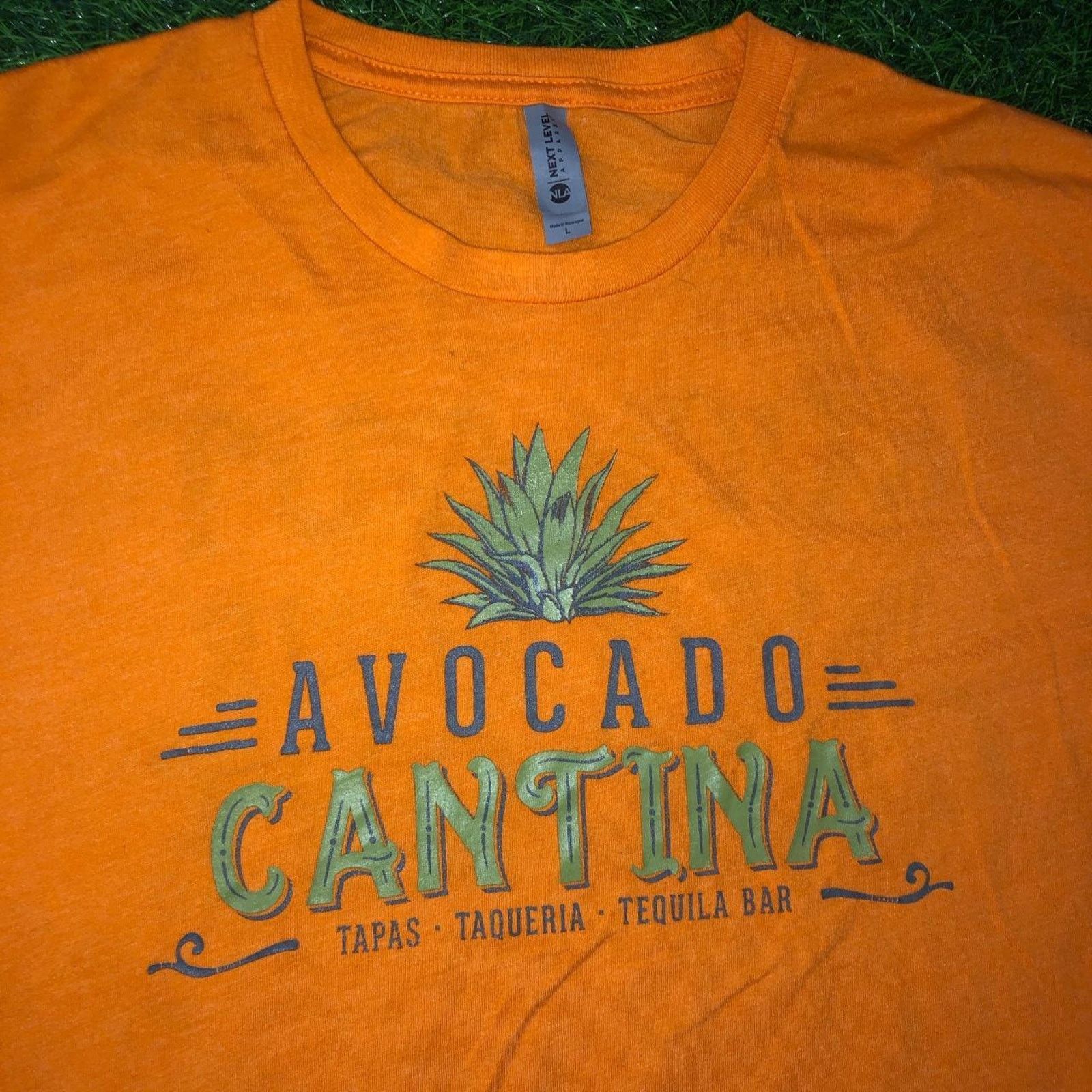 Next Level Orange Avocado Cantina Graphic Quote Tee Size US L / EU 52-54 / 3 - 3 Thumbnail