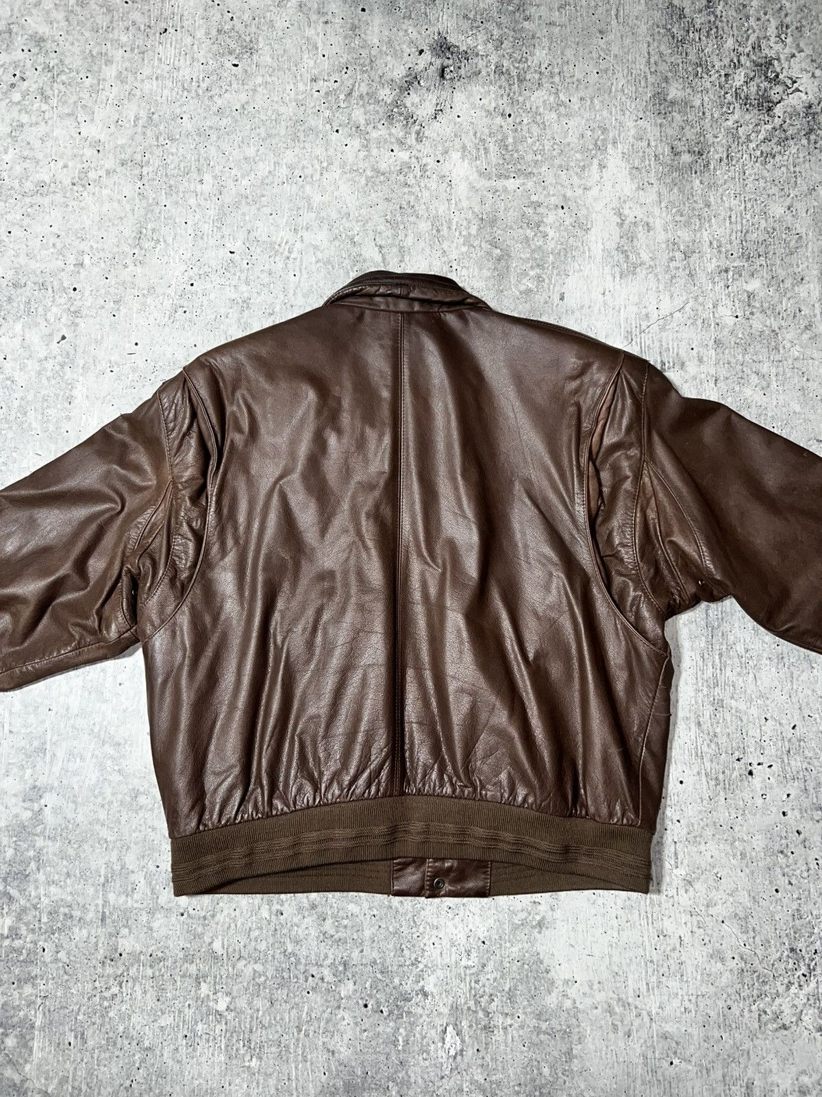 Roundtree & Yorke Vintage 90s Roundtree & Yorke Genuine Leather Jacket Size US L / EU 52-54 / 3 - 11 Thumbnail