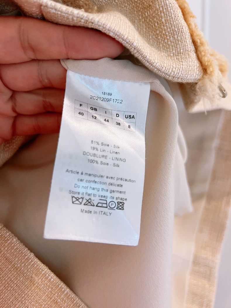 Dior Dior Fragrant linen silk jacket 2504-Nextarrow Size S / US 4 / IT 40 - 8 Thumbnail