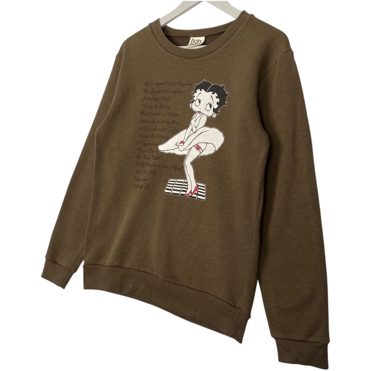 Vintage Vintage Betty Boop Sweatshirt Crewneck Brown Pullover Size S Size S / US 4 / IT 40 - 2 Thumbnail