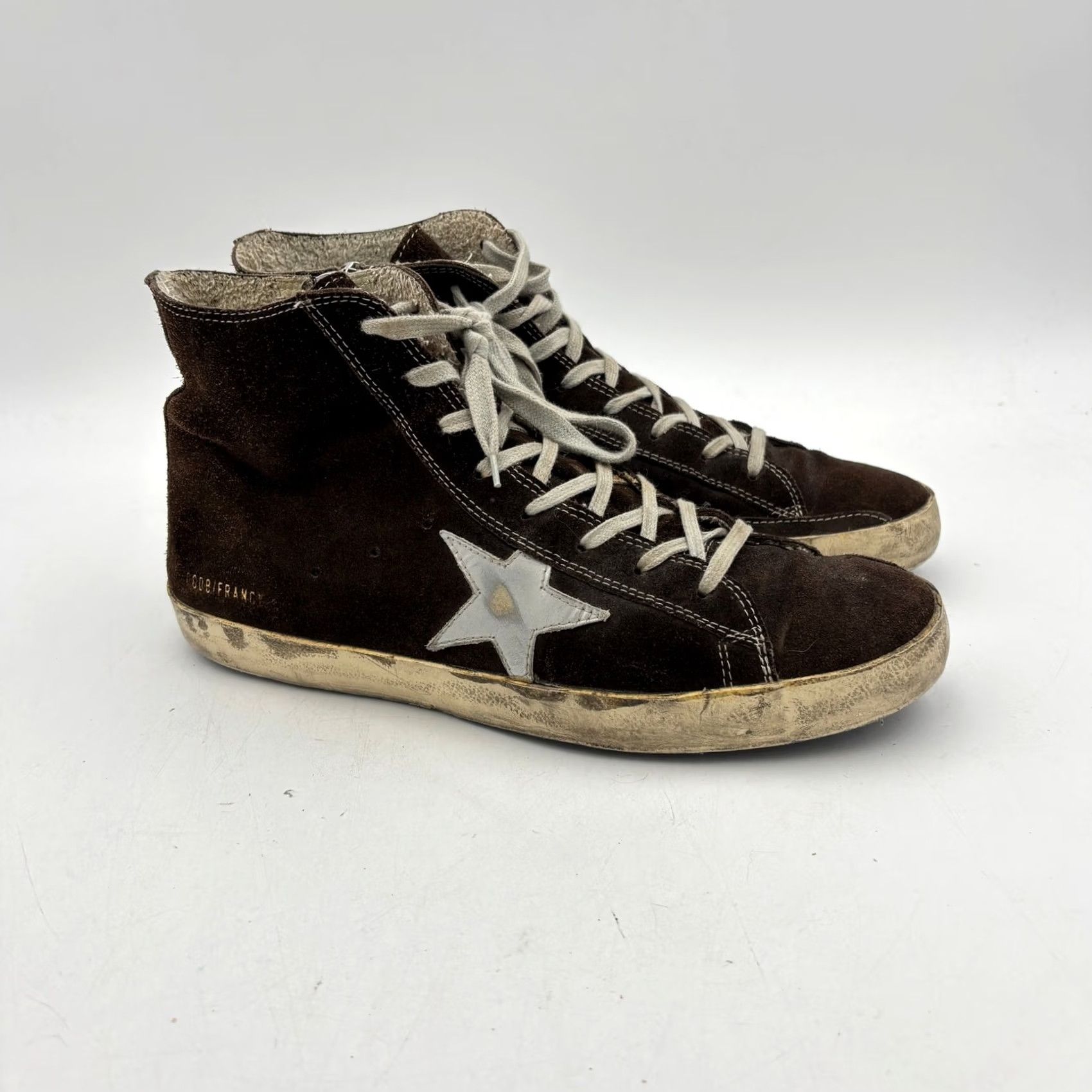 Golden Goose Golden Goose Francy Hi Top Skate Suede Sneakers Shoes Men 44 US 11 Brown Mens 11 US 44 Vintage? Size US L / EU 52-54 / 3 - 2 Thumbnail