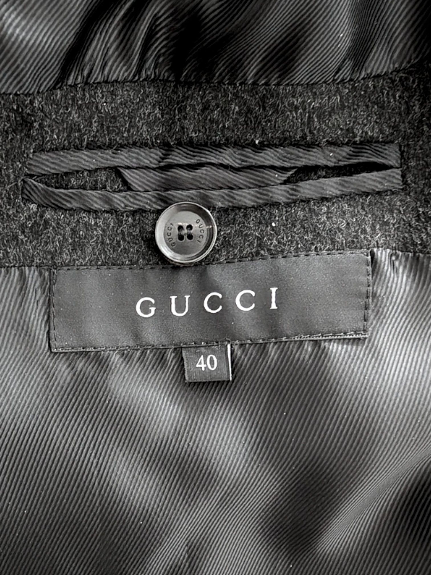 Gucci Llama Wool Military Coat with Epaulettes, c. 2011