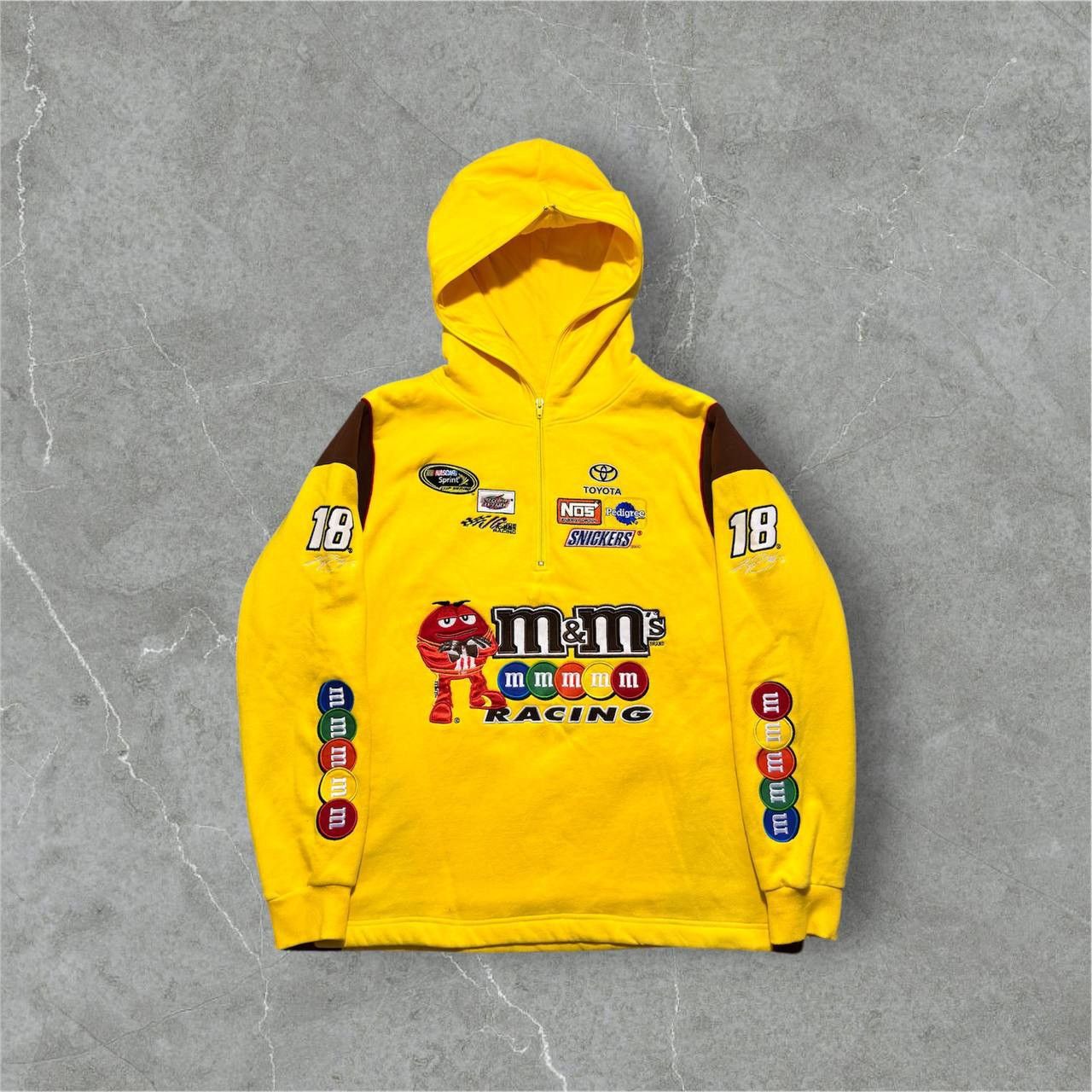 Vintage Vintage 90’s M&M’s Toyota Snickers NASCAR Racing Shirt Size US L / EU 52-54 / 3 - 1 Thumbnail