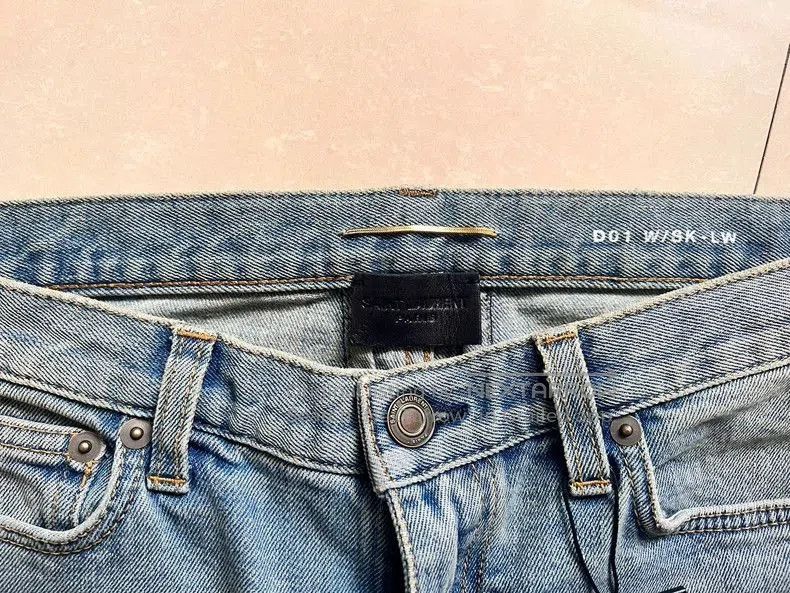 Saint Laurent Paris Saint Laurent Distressed YSL Jeans 28. Size US 28 / EU 44 - 2 Thumbnail