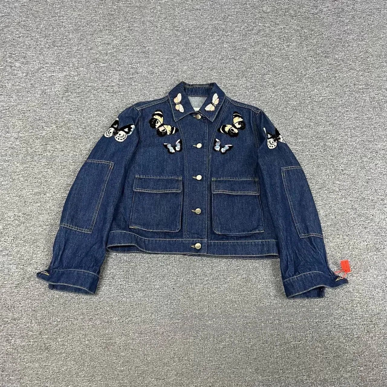 Valentino Valentino 3D Butterfly Denim Jacket. Size S / US 4 / IT 40 - 1 Thumbnail