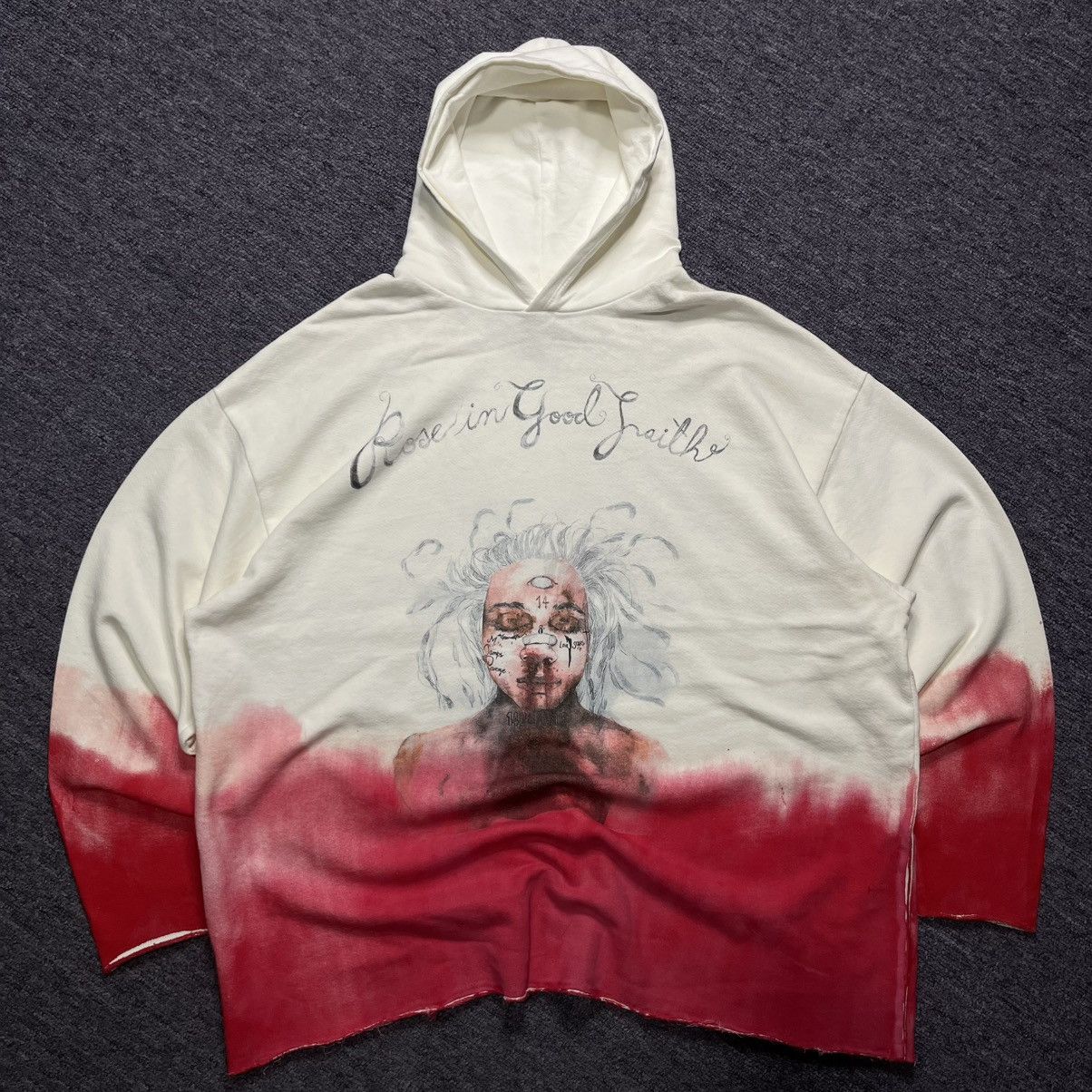 ROSE IN GOOD FAITH hoodie ROSE IN GOOD FAITH X TRIPPIE RED white/red Size US L / EU 52-54 / 3 - 1 Thumbnail