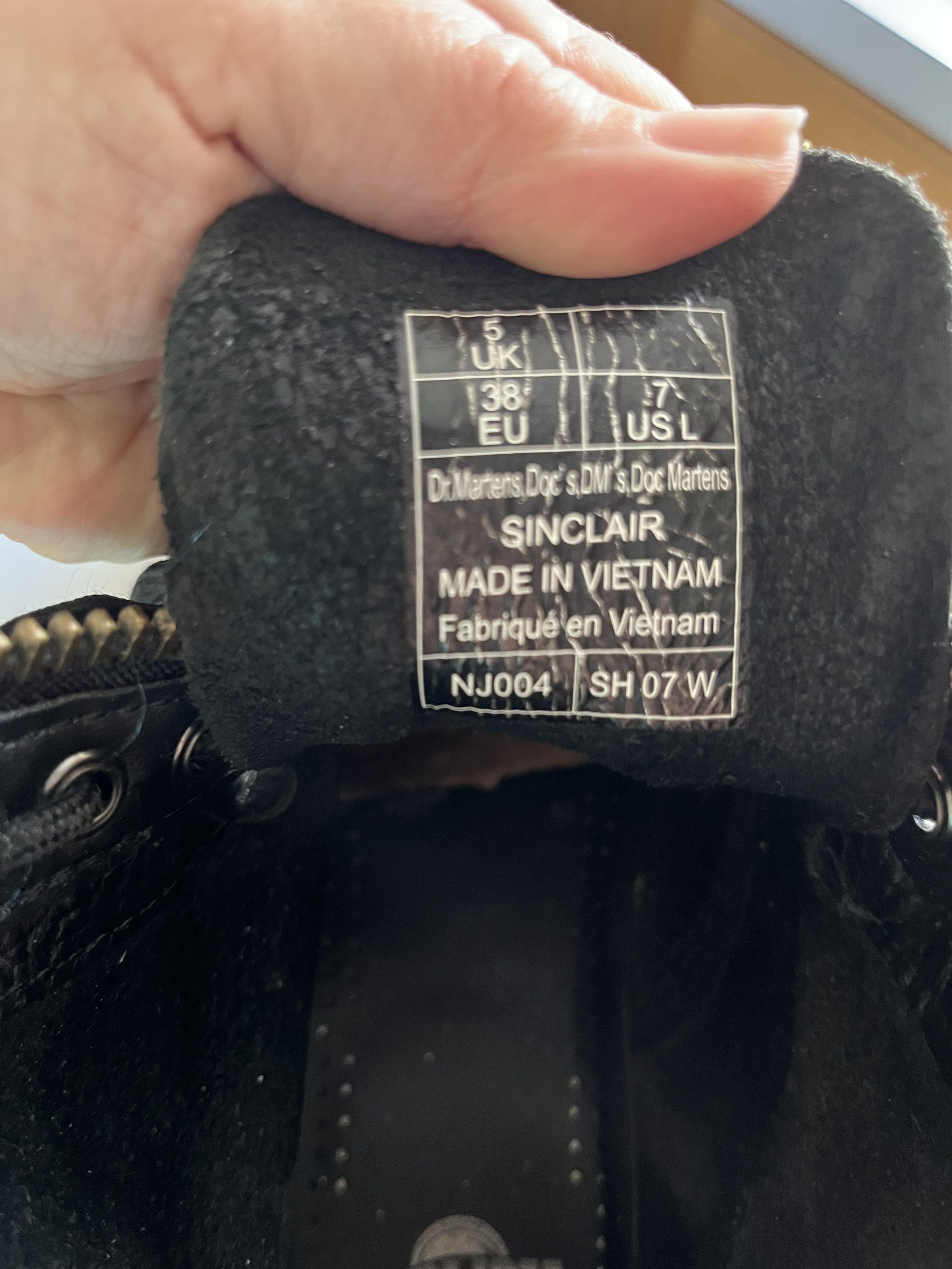Dr. Martens DR MARTENS SINCLAIR MILLED NAPPA LEATHER boots Size US 7 / IT 37 - 10 Thumbnail