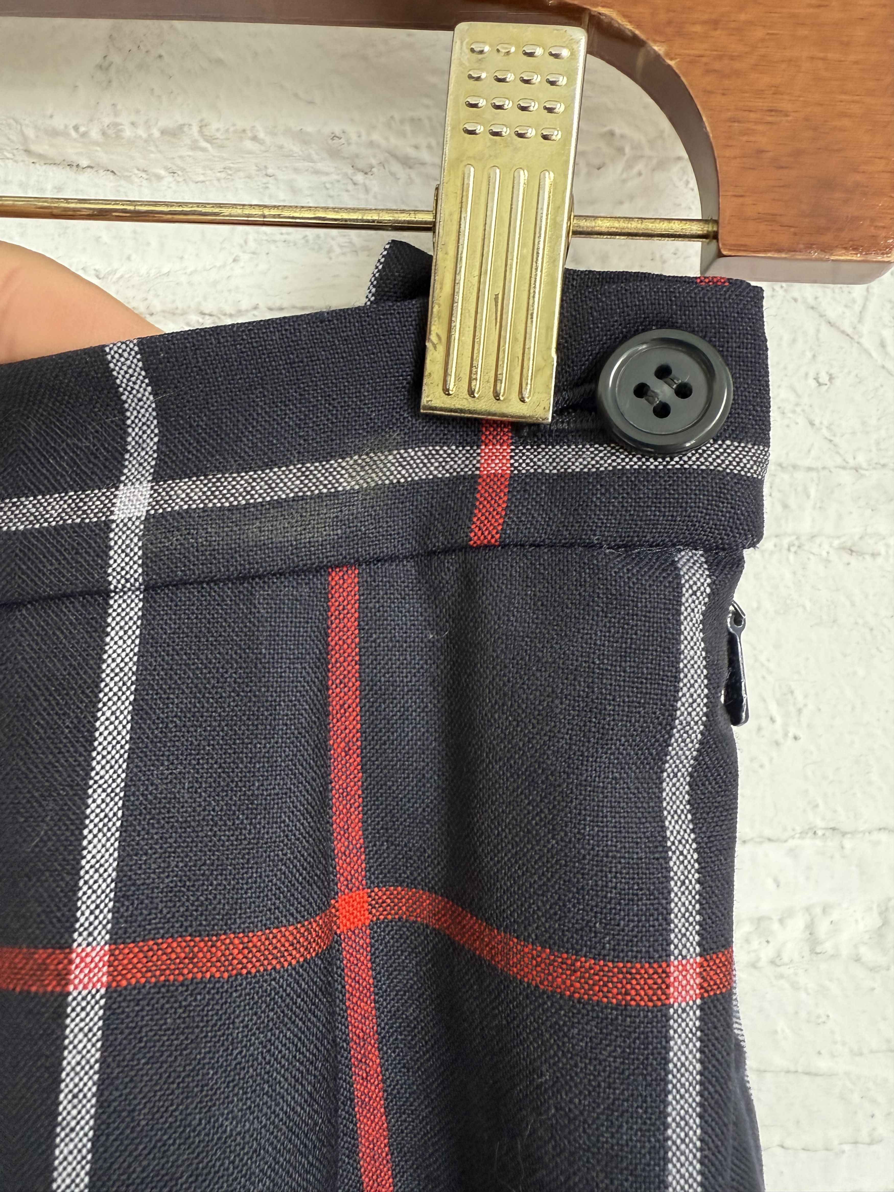 Burberry Vintage 90s Burberrys Burberry nova check wool skirt Size 26" / US 2 / IT 38 - 6 Thumbnail