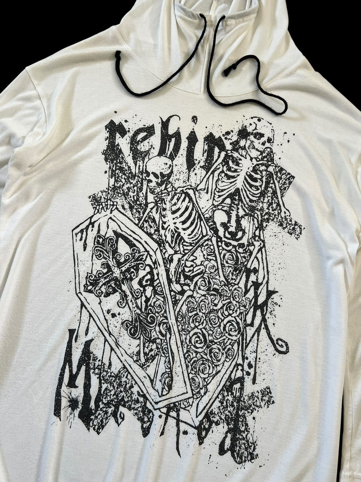 Algonquins Algonquins 🇯🇵 Skull Asymmetric Long Hoodie Size L / US 10 / IT 46 - 4 Thumbnail