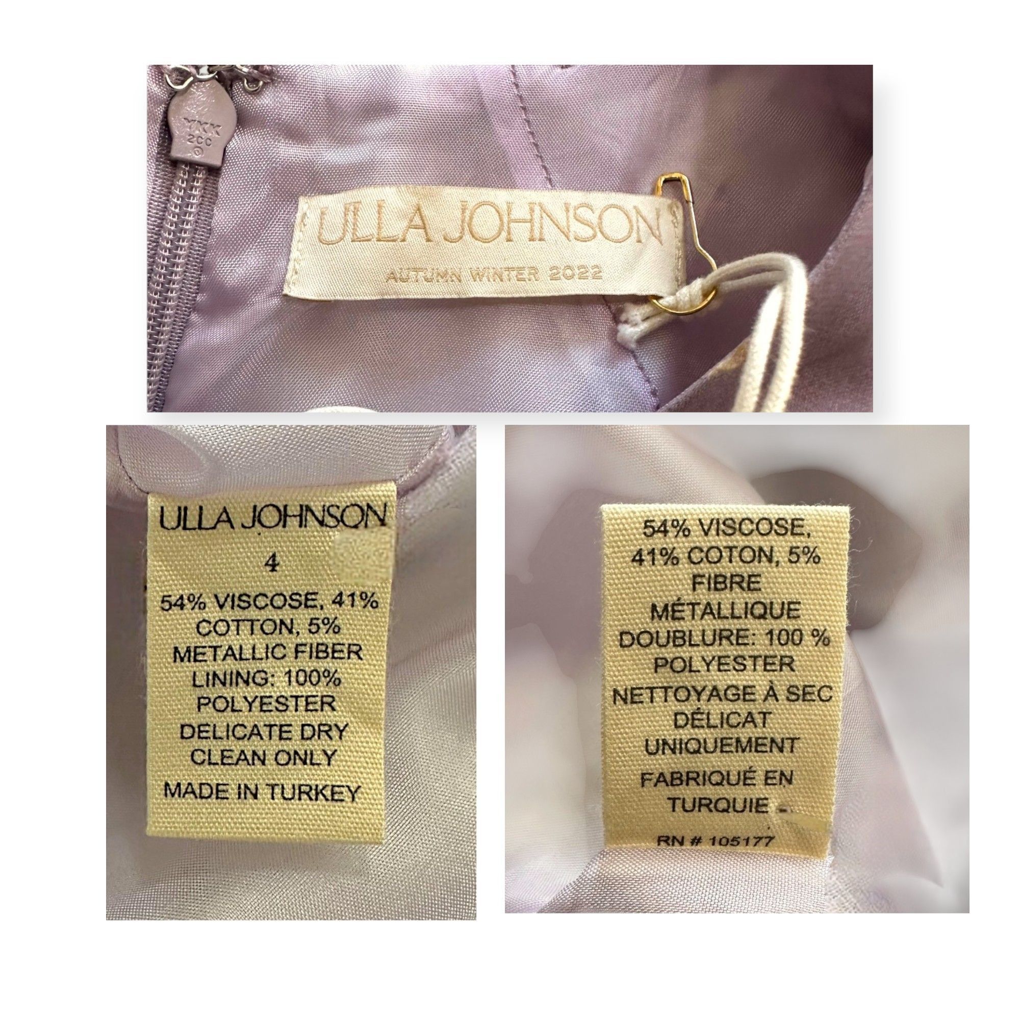 Ulla Johnson Ulla Johnson Antonia Dress in Hyacinth, Size 4, New with tag Size S / US 4 / IT 40 - 4 Thumbnail