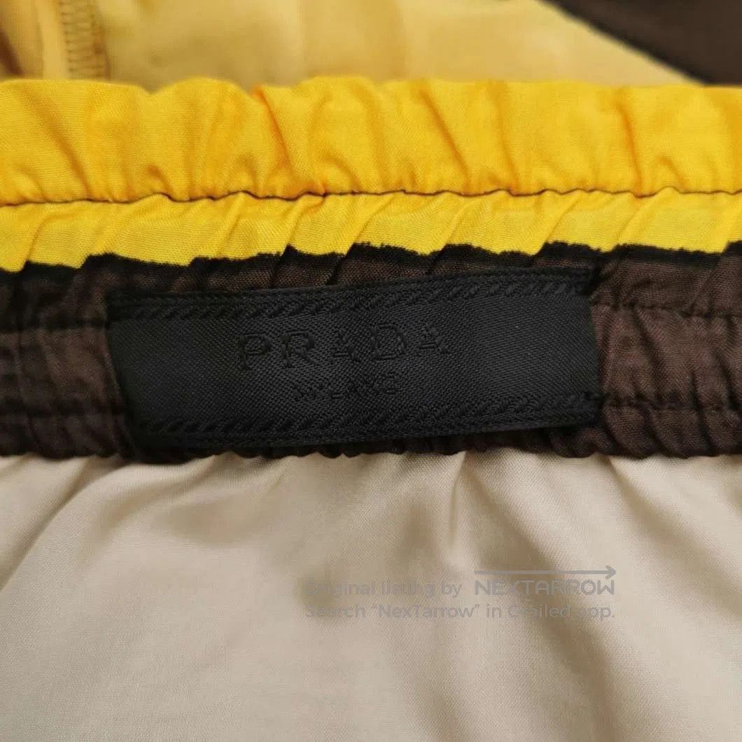 Prada Yellow & Black Striped Casual Shorts. Size US 32 / EU 48 - 3 Thumbnail