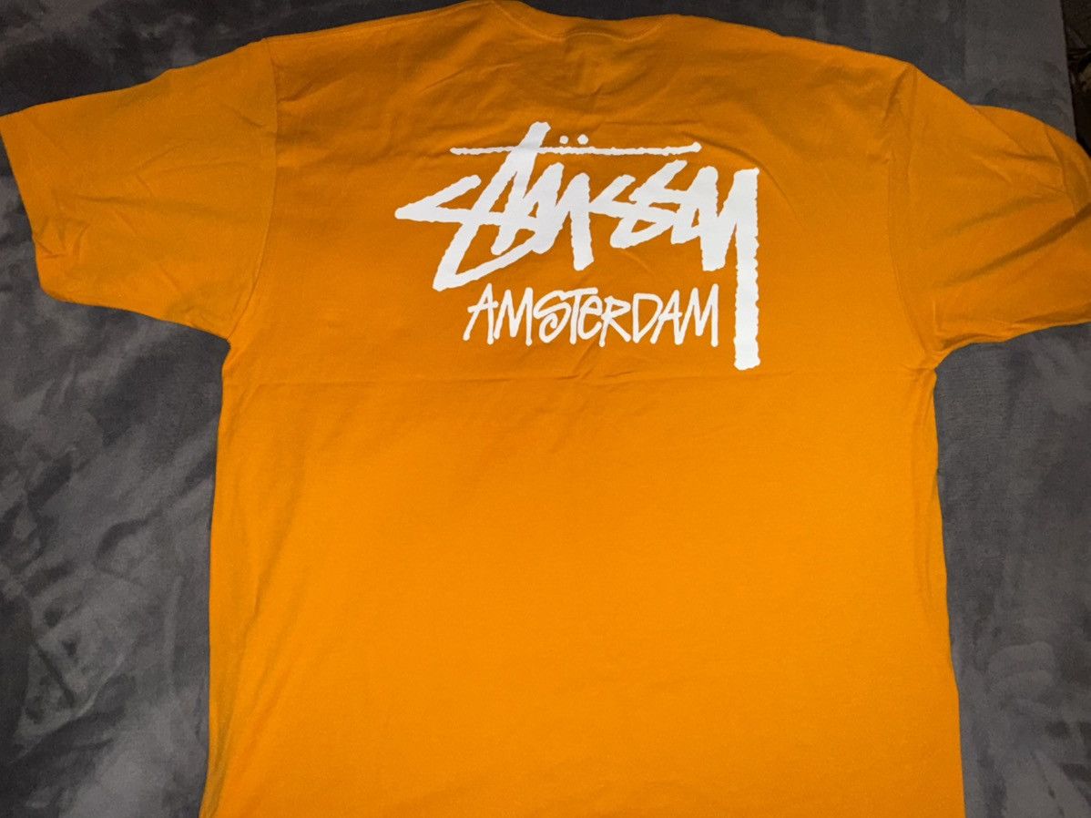 Stussy Stussy Amsterdam chapter Logo Graphic T-Shirt Orange XXL Size US XXL / EU 58 / 5 - 2 Thumbnail