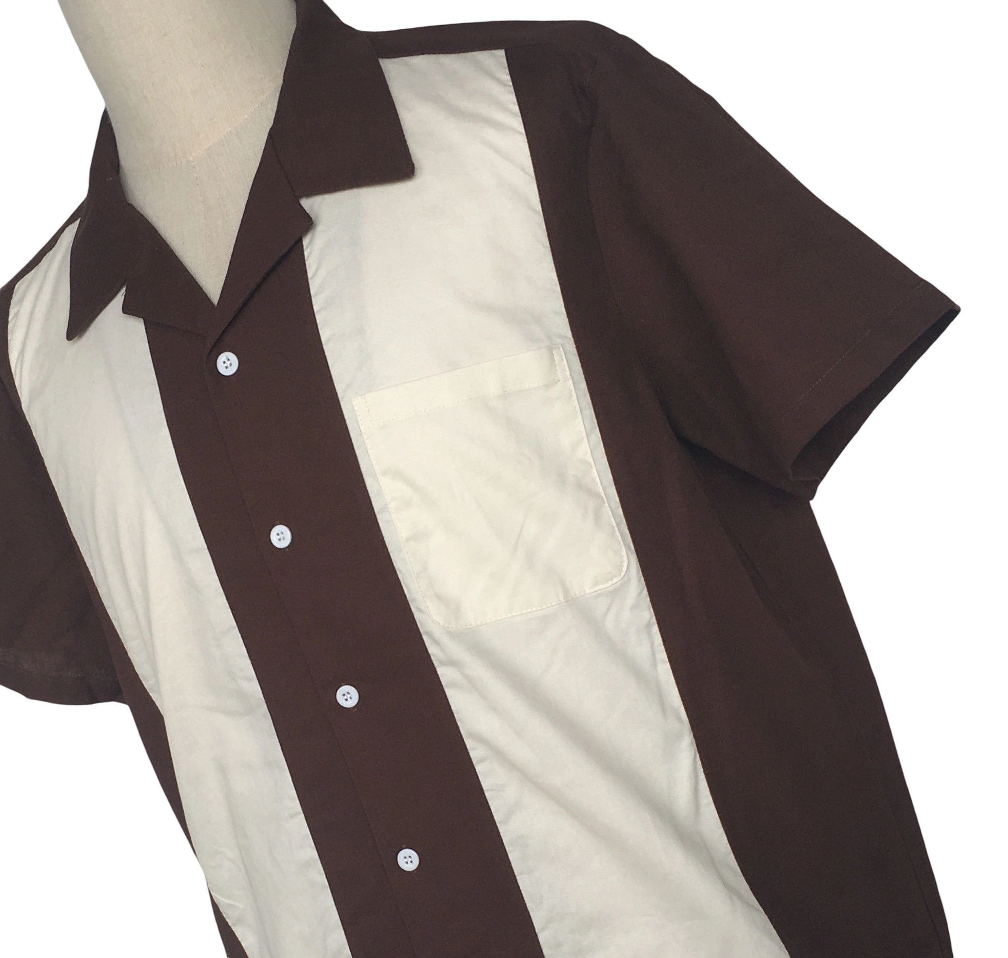 Other Vintage Style Western Shirts Bowling Shirts-brwon Size US XXL / EU 58 / 5 - 5 Thumbnail