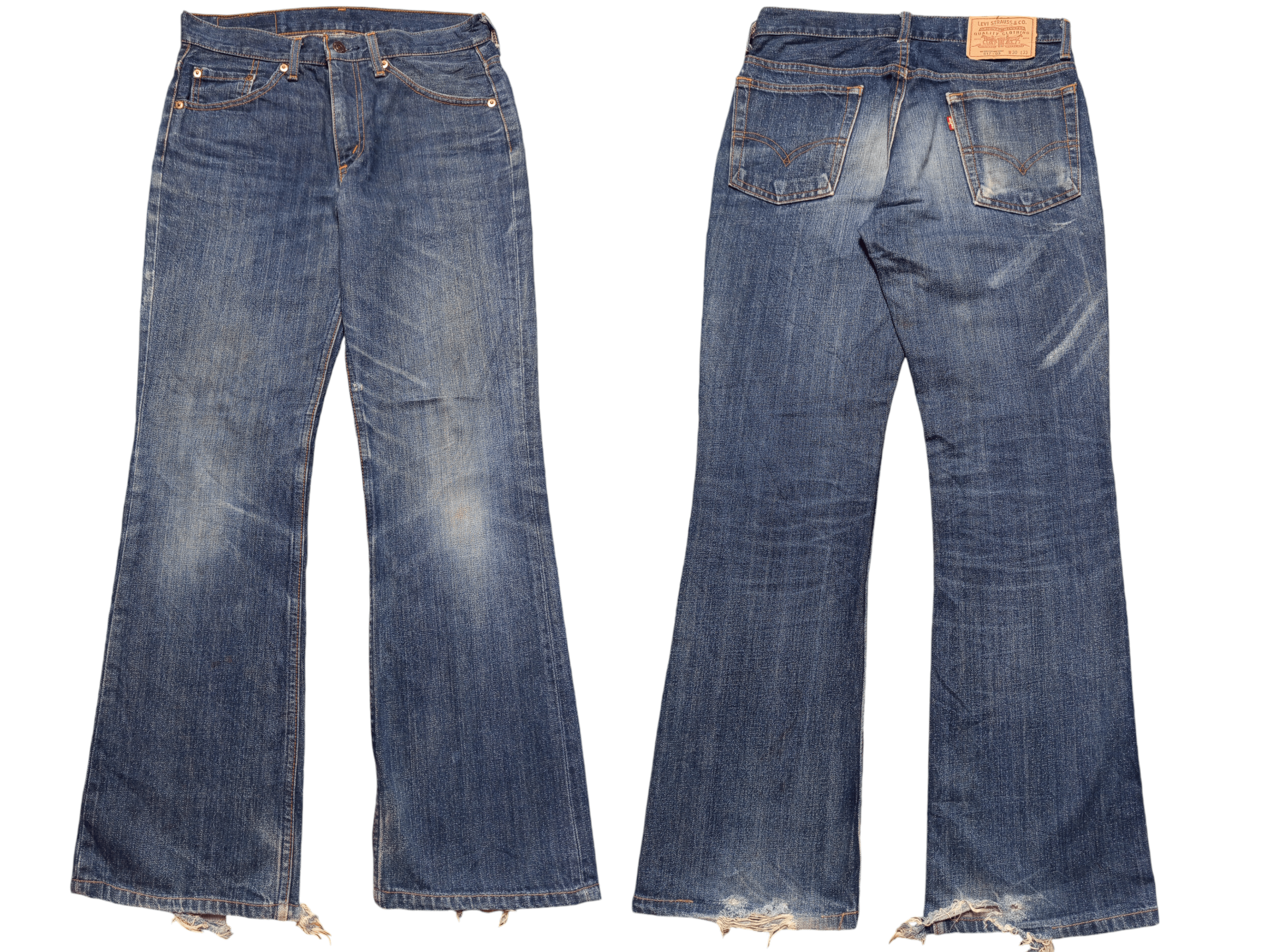 Kapital Flare Jeans Levis Distress Boot Cut Size US 29 - 1 Thumbnail