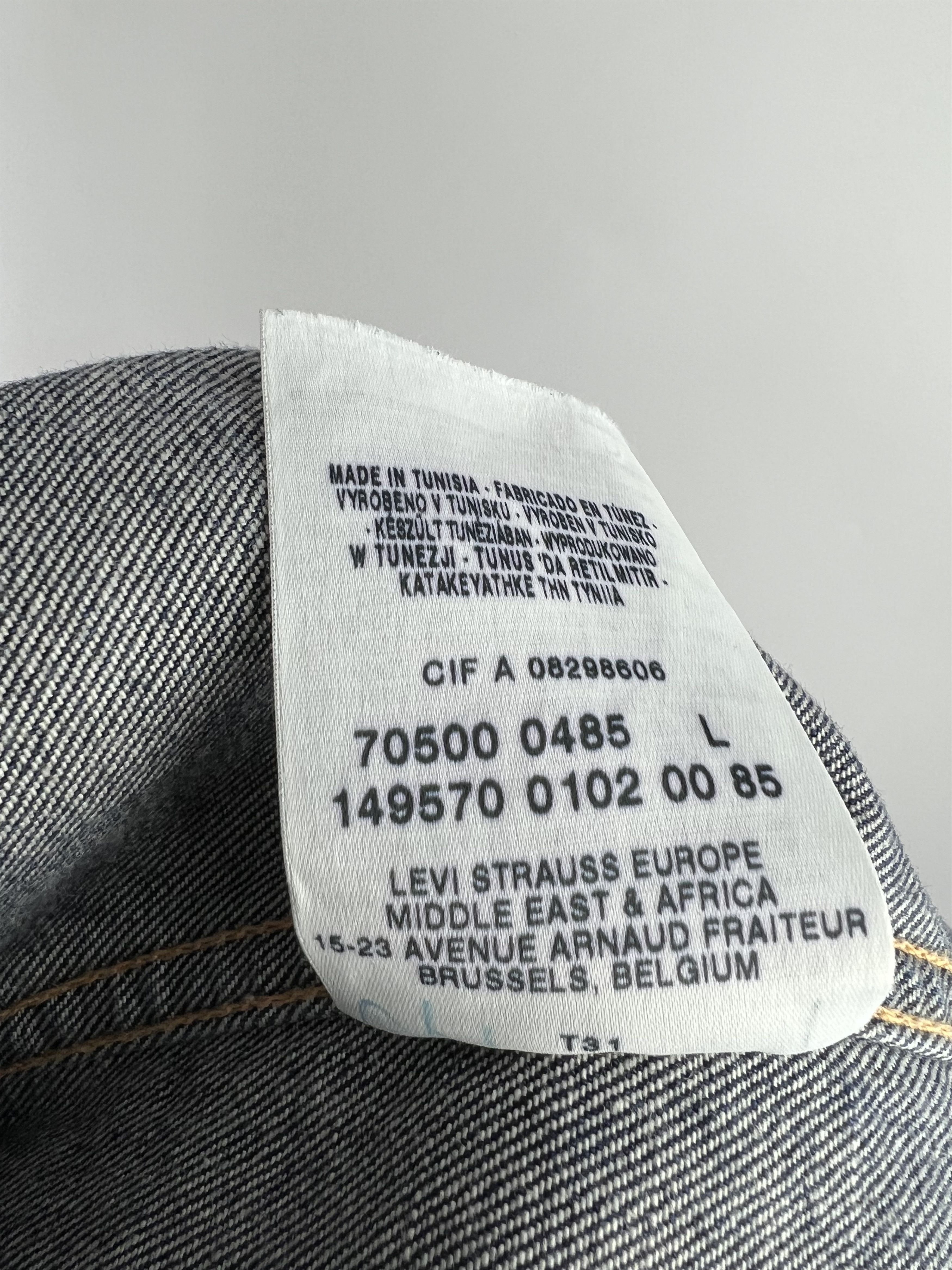 Levi's Levis Men's Blue White Distressed Denim Jacket Size L Size US L / EU 52-54 / 3 - 13 Thumbnail