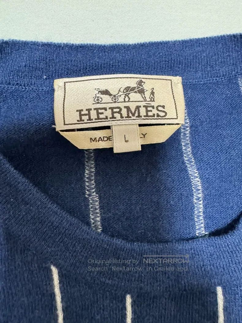 Hermes Hermes Cashmere sweater, 100% cashmere, high quality patte Size US L / EU 52-54 / 3 - 7 Thumbnail