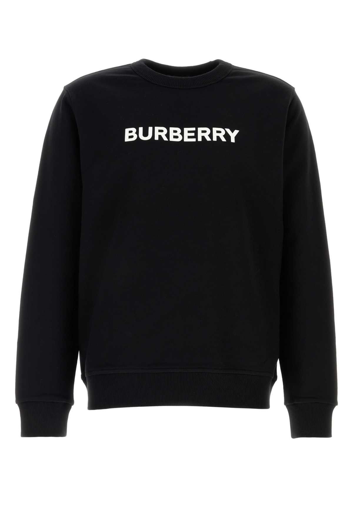 Burberry Black Cotton Sweatshirt Size US L / EU 52-54 / 3 - 1 Thumbnail