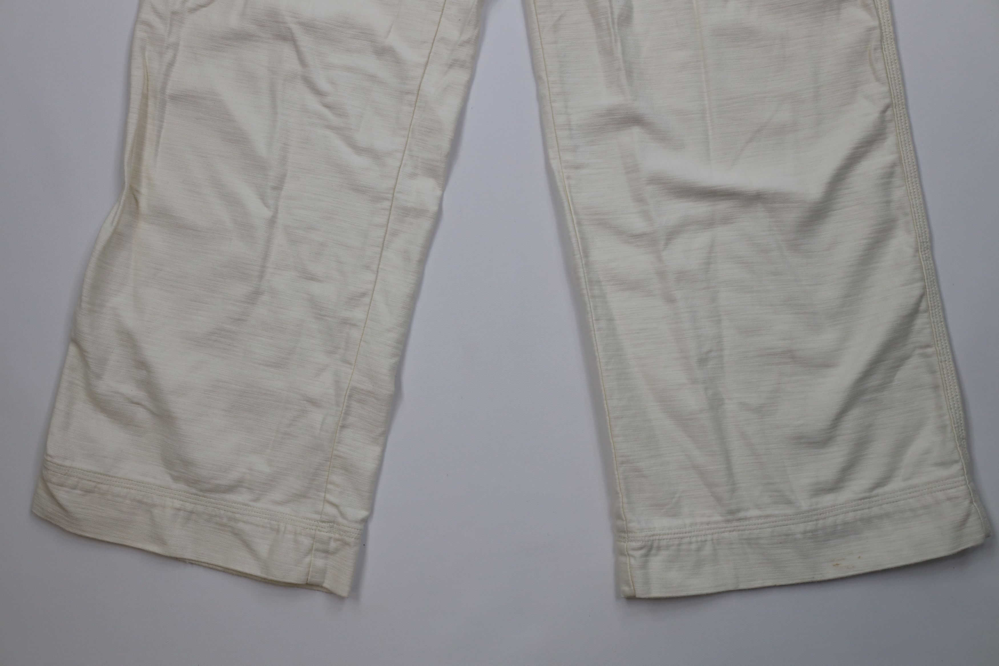 Patagonia Patagonia Flared Wide Leg Slub Woven Pants Cream Cotton Size 32" / US 10 / IT 46 - 4 Thumbnail