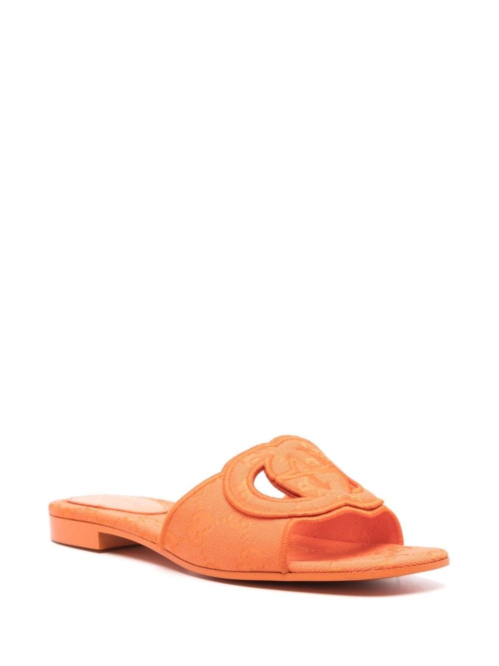 Gucci oc11z1025 Interlocking G Slide Sandals in Orange Size US 9 / IT 39 - 2 Thumbnail