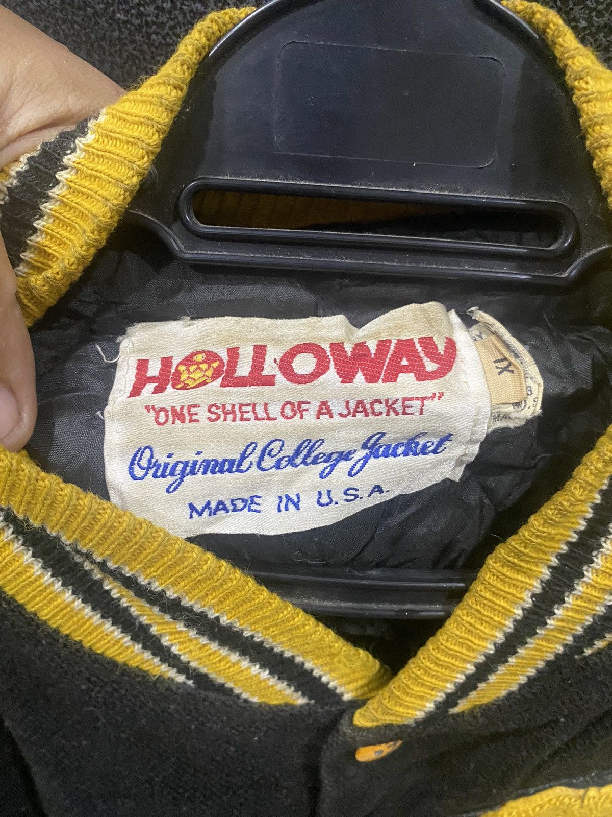 Holloway × Vintage Vintage 80s Holloway Collage Varsity Jacket Size US XL / EU 56 / 4 - 6 Thumbnail